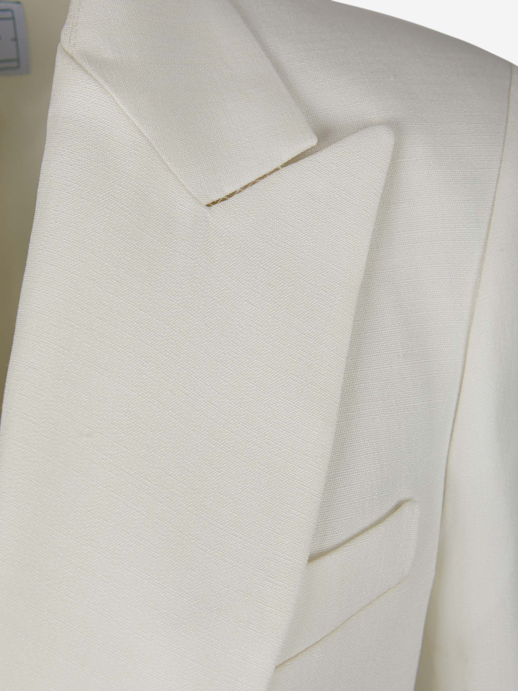 Casablanca Blazer Seda Y Viscosa color Blanco sku 741-001838 01 - Foto 3