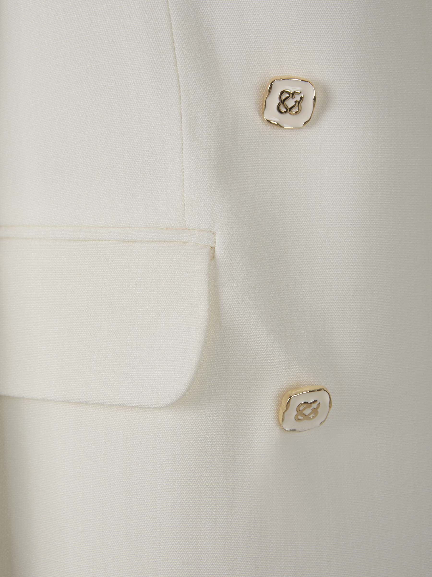 Casablanca Blazer Seda Y Viscosa color Blanco sku 741-001838 01 - Foto 4