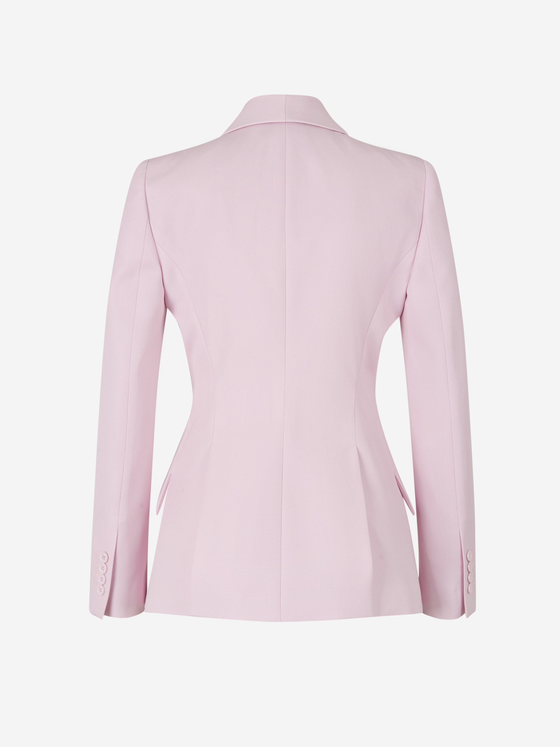 Alexander McQueen Blazer Peak Shoulder Grain color Rosa Claro sku 741-001905 01 - Foto 2
