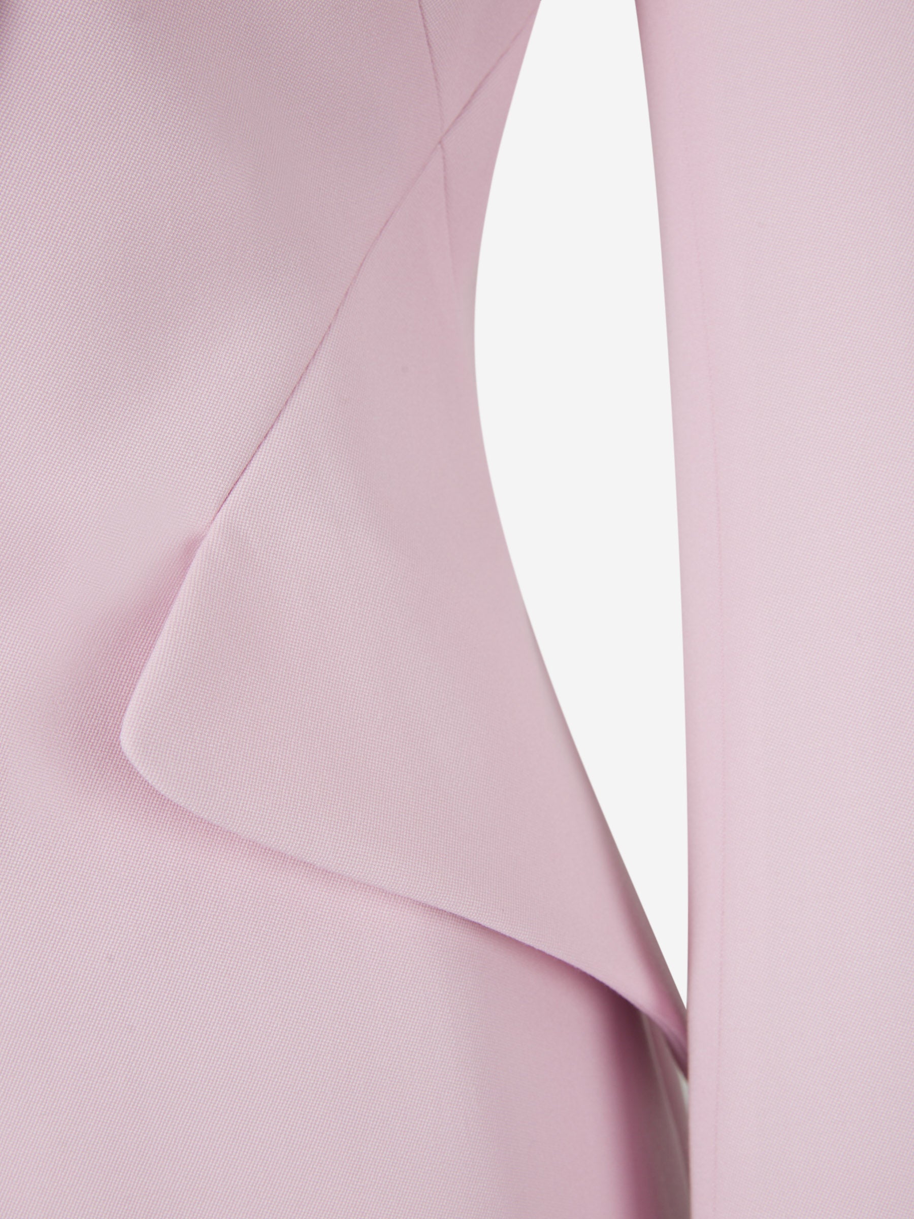 Alexander McQueen Blazer Peak Shoulder Grain color Rosa Claro sku 741-001905 01 - Foto 4
