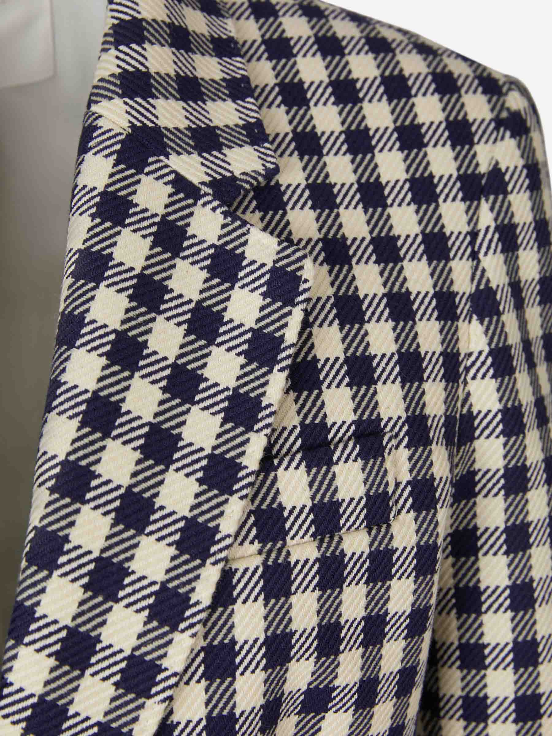 Ami Paris Blazer Motivo Cuadros color Negro sku 741-001919 01 - Foto 3