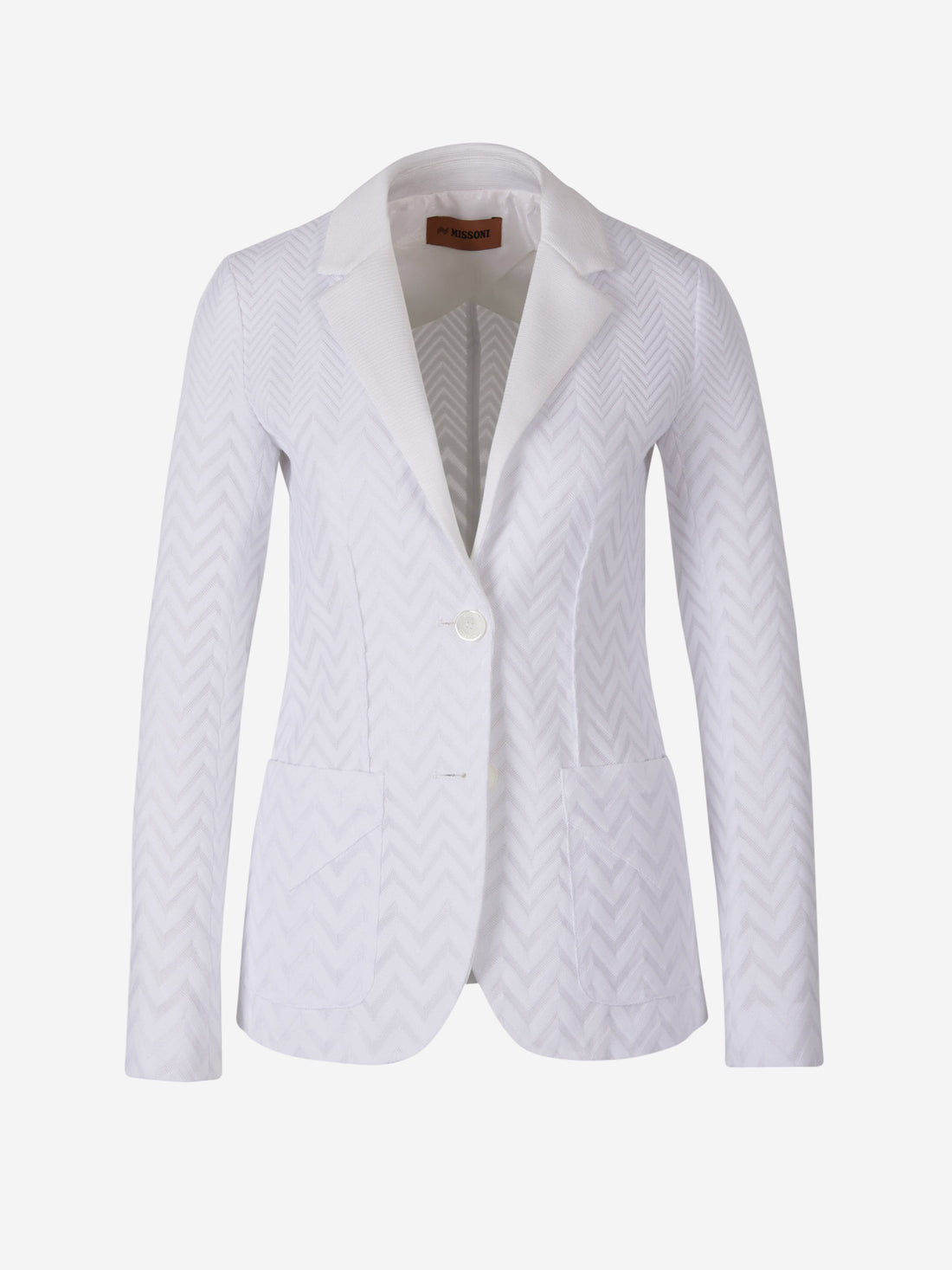 Missoni Blazer Zig Zag Tonal color Blanco sku 741-001936 01 - Foto 1