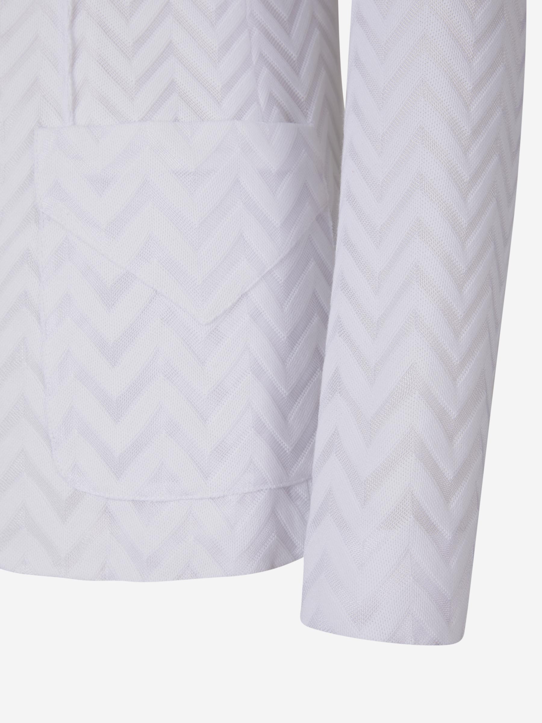 Missoni Blazer Zig Zag Tonal color Blanco sku 741-001936 01 - Foto 4