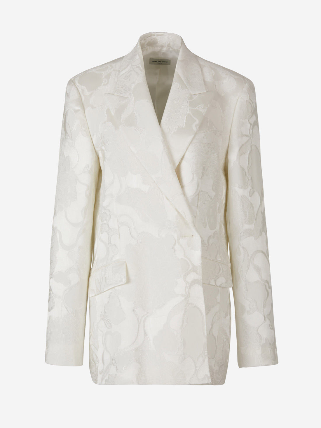 Dries Van Noten Blazer Motivo Floral color Blanco sku 741-001969 01 - Foto 1