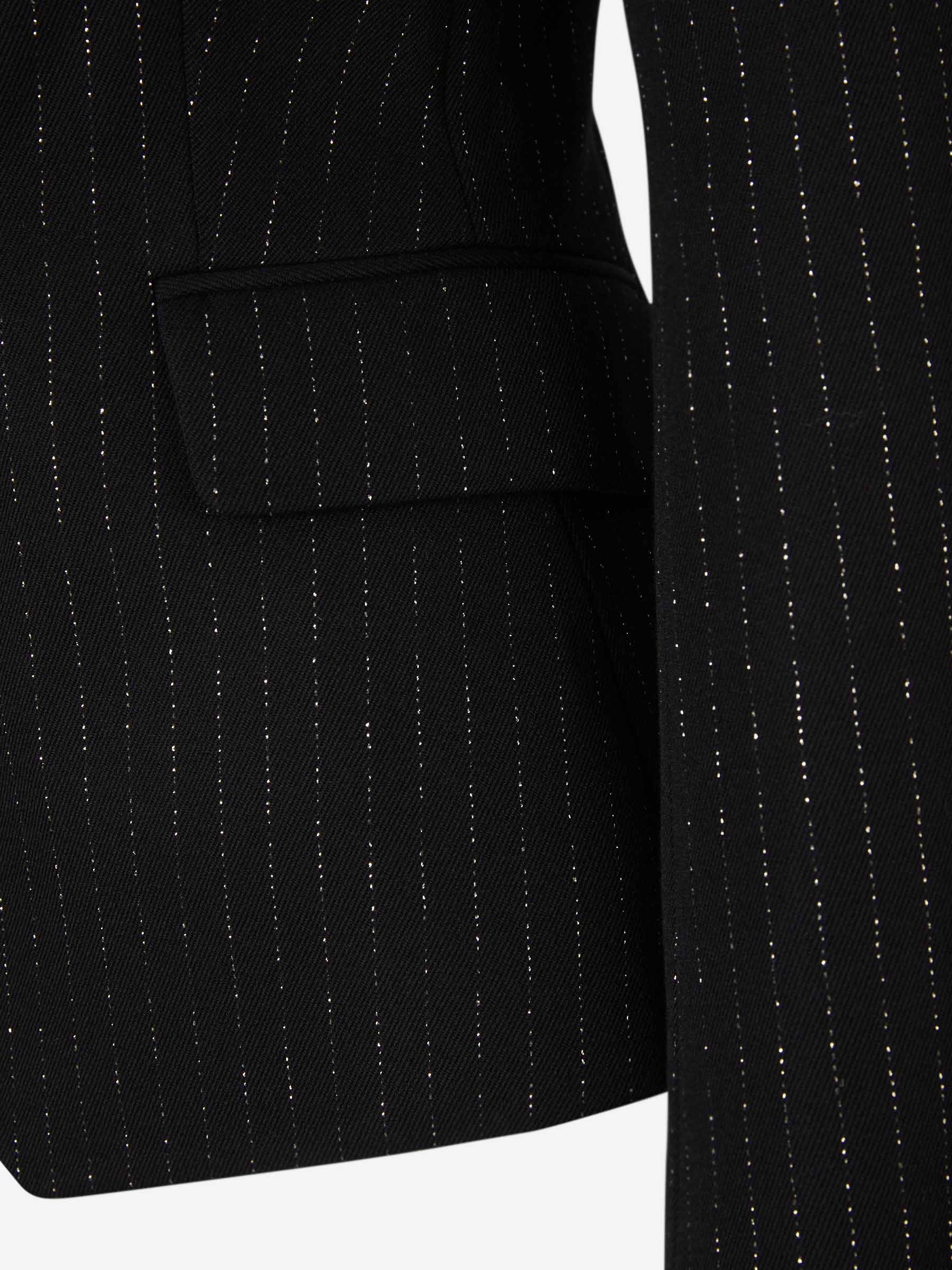 Balmain Blazer Punto Lana color Negro sku 741-002018 01 - Foto 2