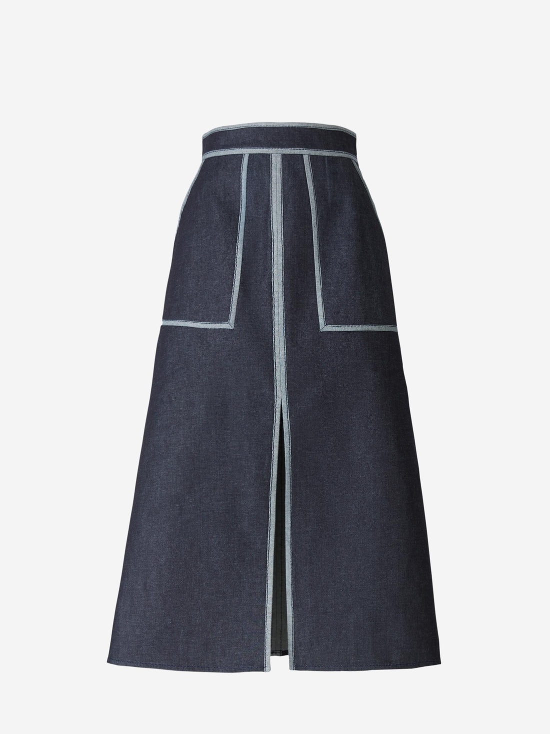 Martin Grant Falda Denim Evasé color Azul Marino sku 750-001187 01 - Foto 1