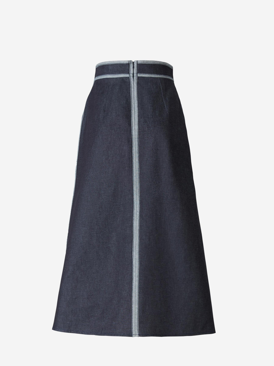 Martin Grant Falda Denim Evasé color Azul Marino sku 750-001187 01 - Foto 2