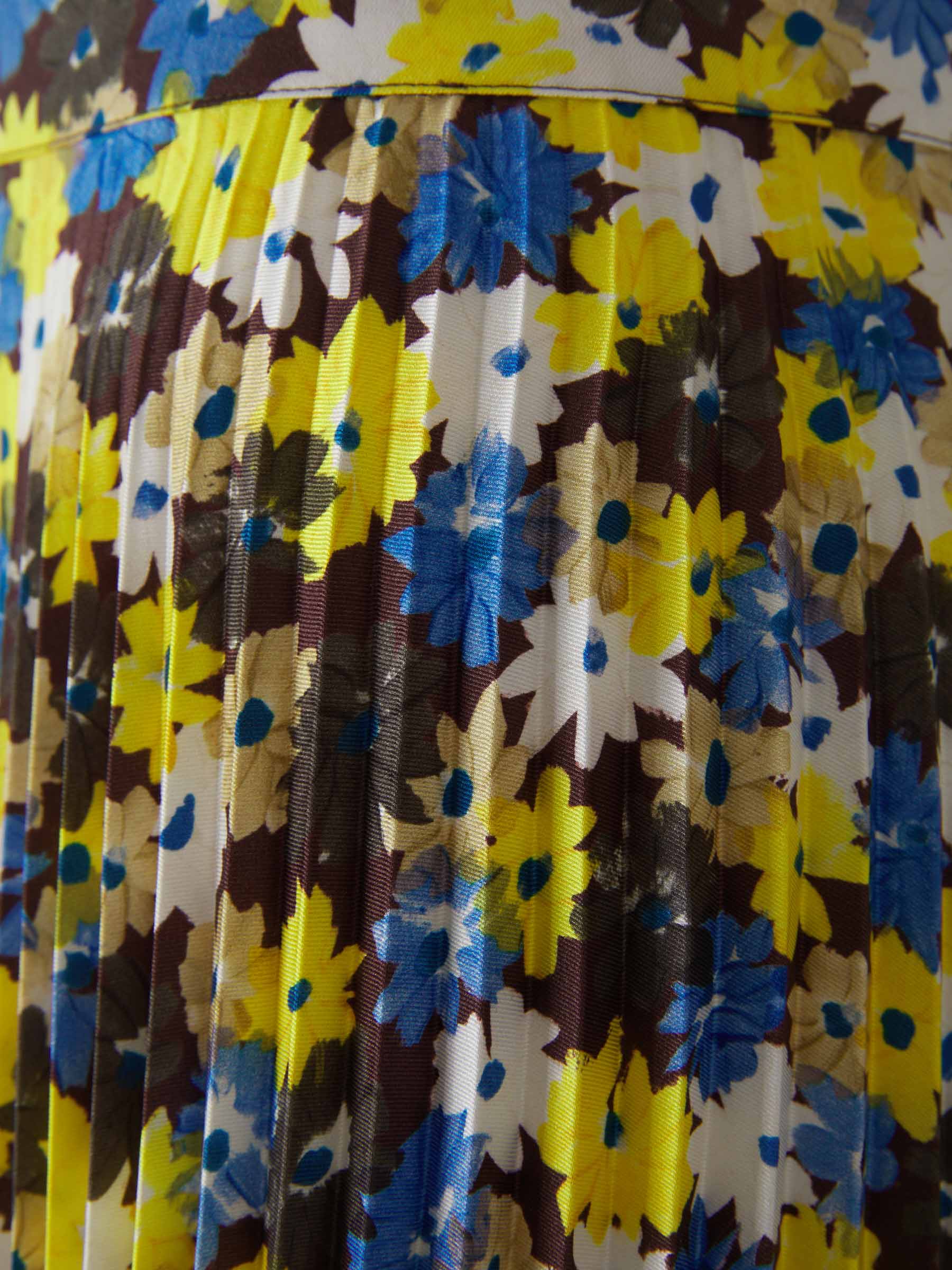 Plan C Falda Plisada Daisy color Amarillo sku 750-001264 01 - Foto 3