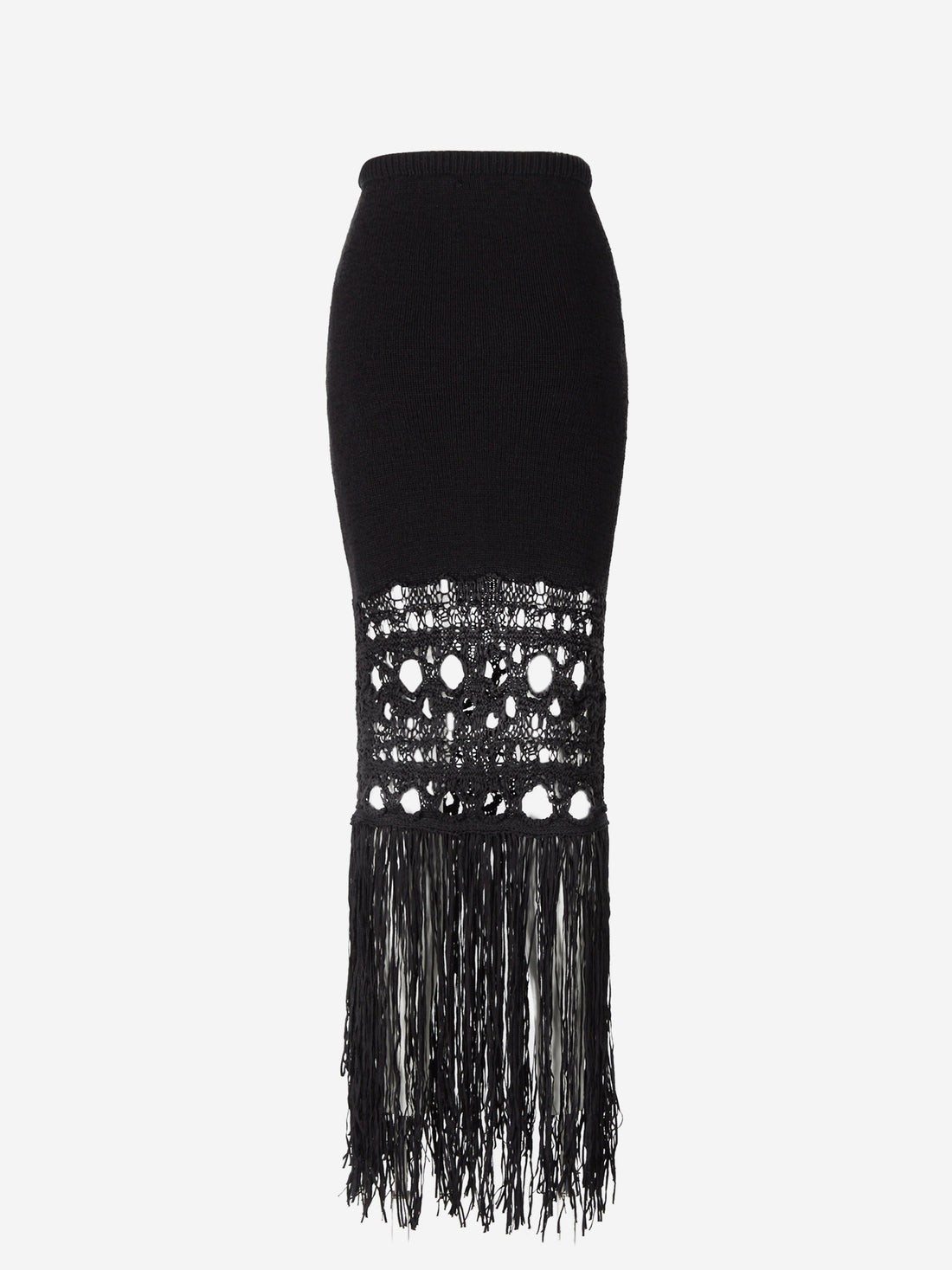 Christopher Esber Falda Croché Flecos color Negro sku 750-001268 01 - Foto 2