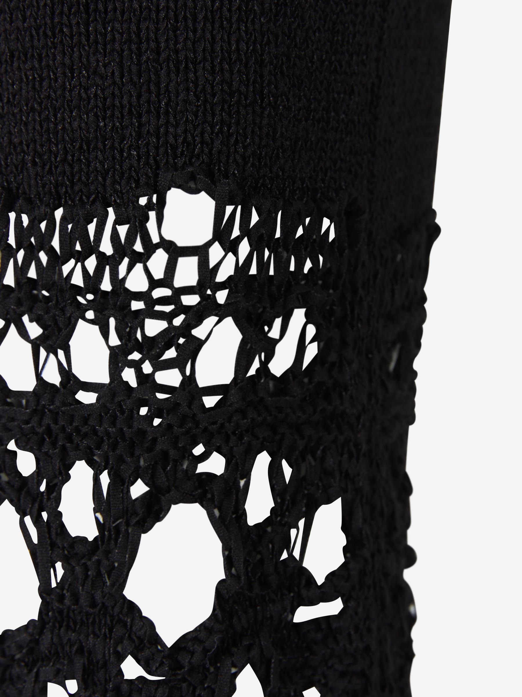 Christopher Esber Falda Croché Flecos color Negro sku 750-001268 01 - Foto 4