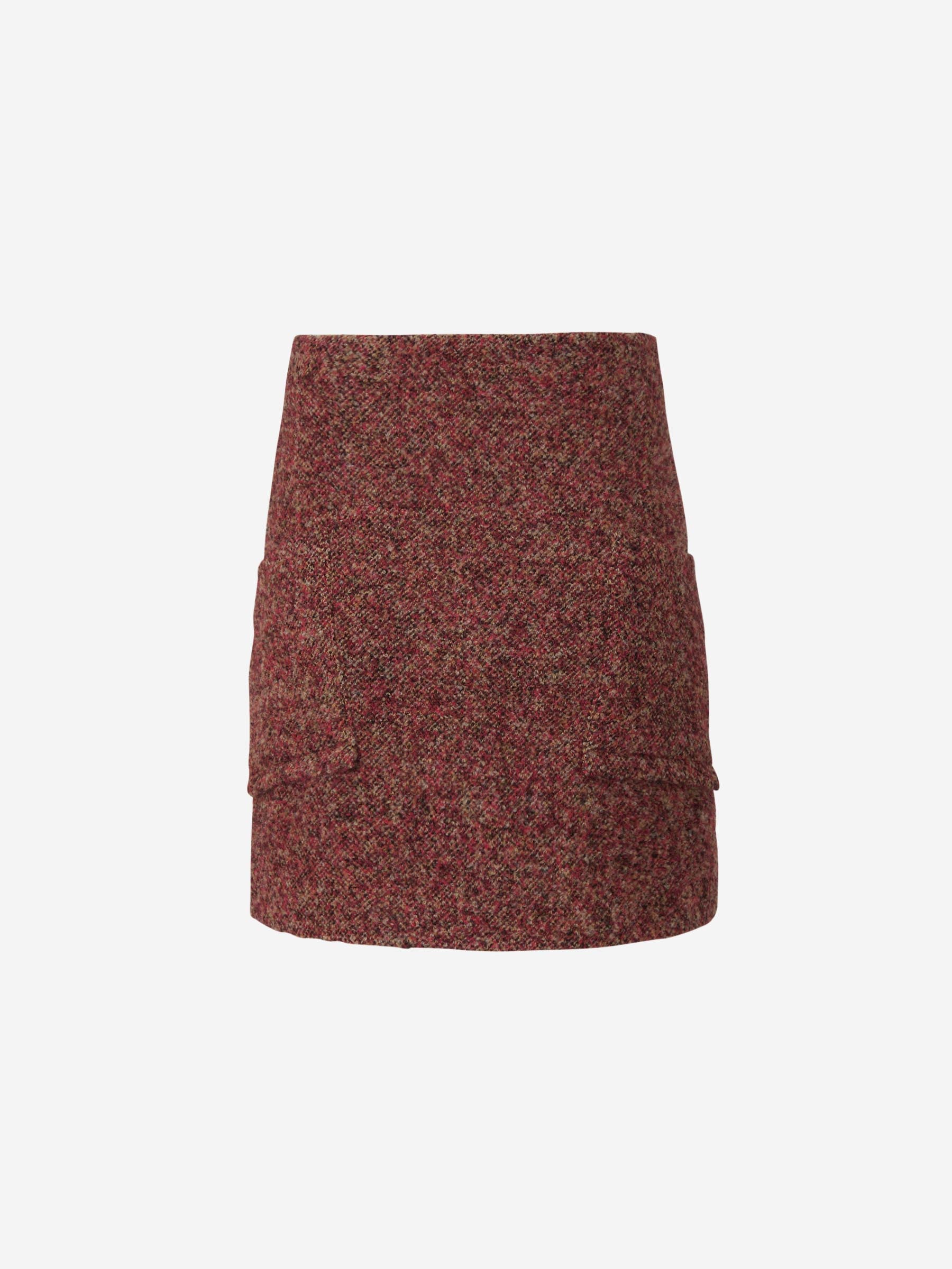Remain Birger Christensen Falda Baked Apple color Rojo Cereza sku 750-001270 01 - Foto 2