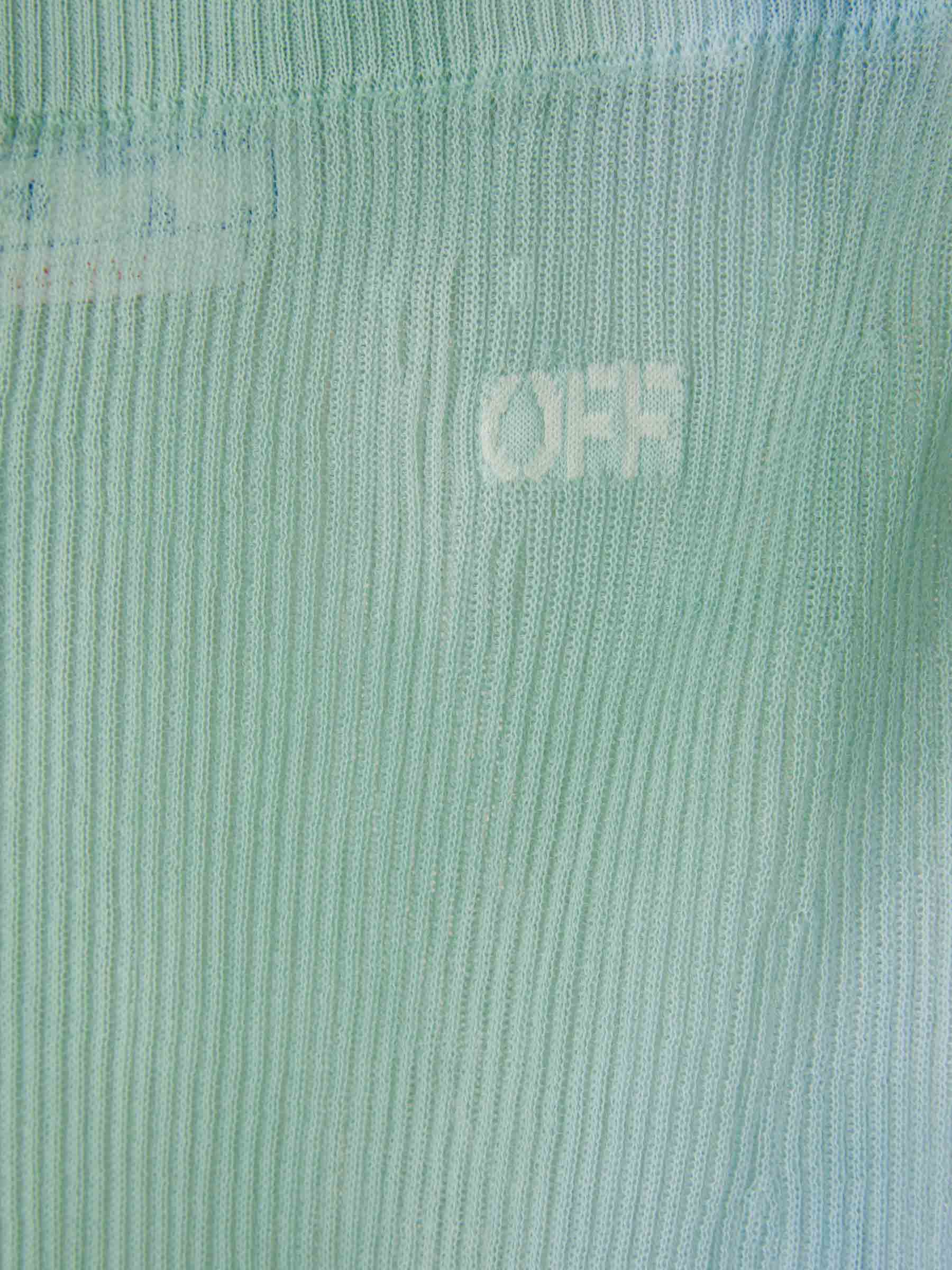 Off-White Falda Punto Maxi color Turquesa sku 750-001286 01 - Foto 3