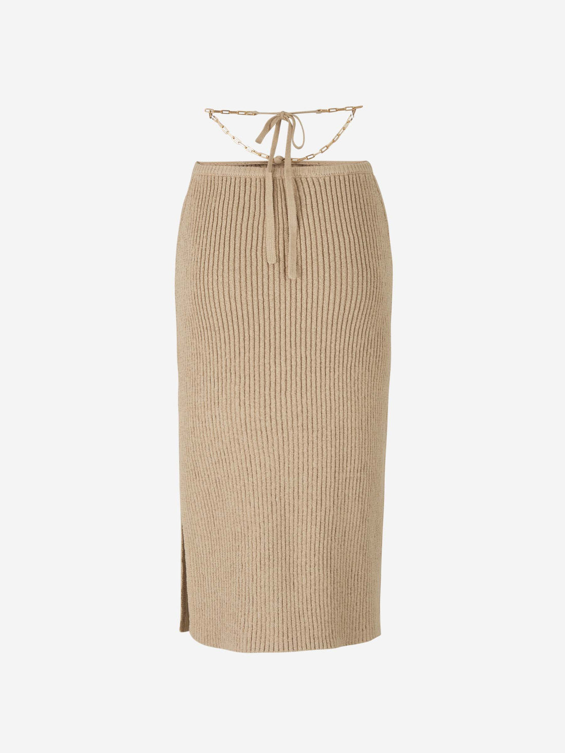 Cult Gaia Falda Punto Zariana color Topo sku 750-001289 01 - Foto 2