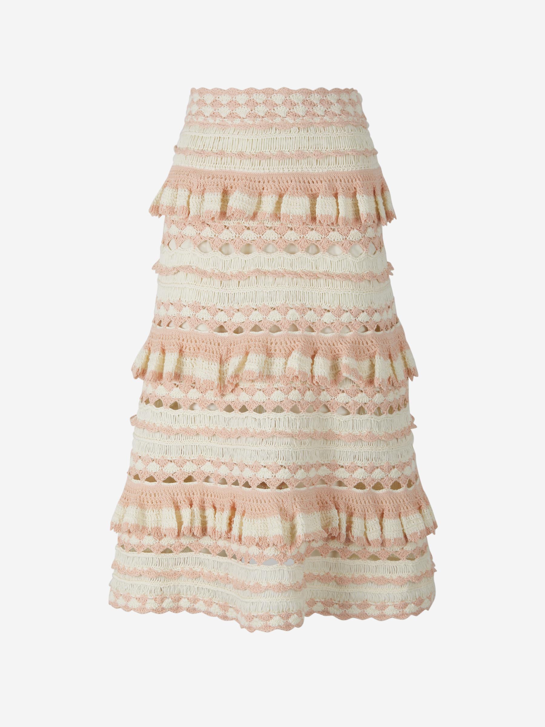 Zimmermann Falda Croché Clover color Crema sku 750-001295 01 - Foto 1