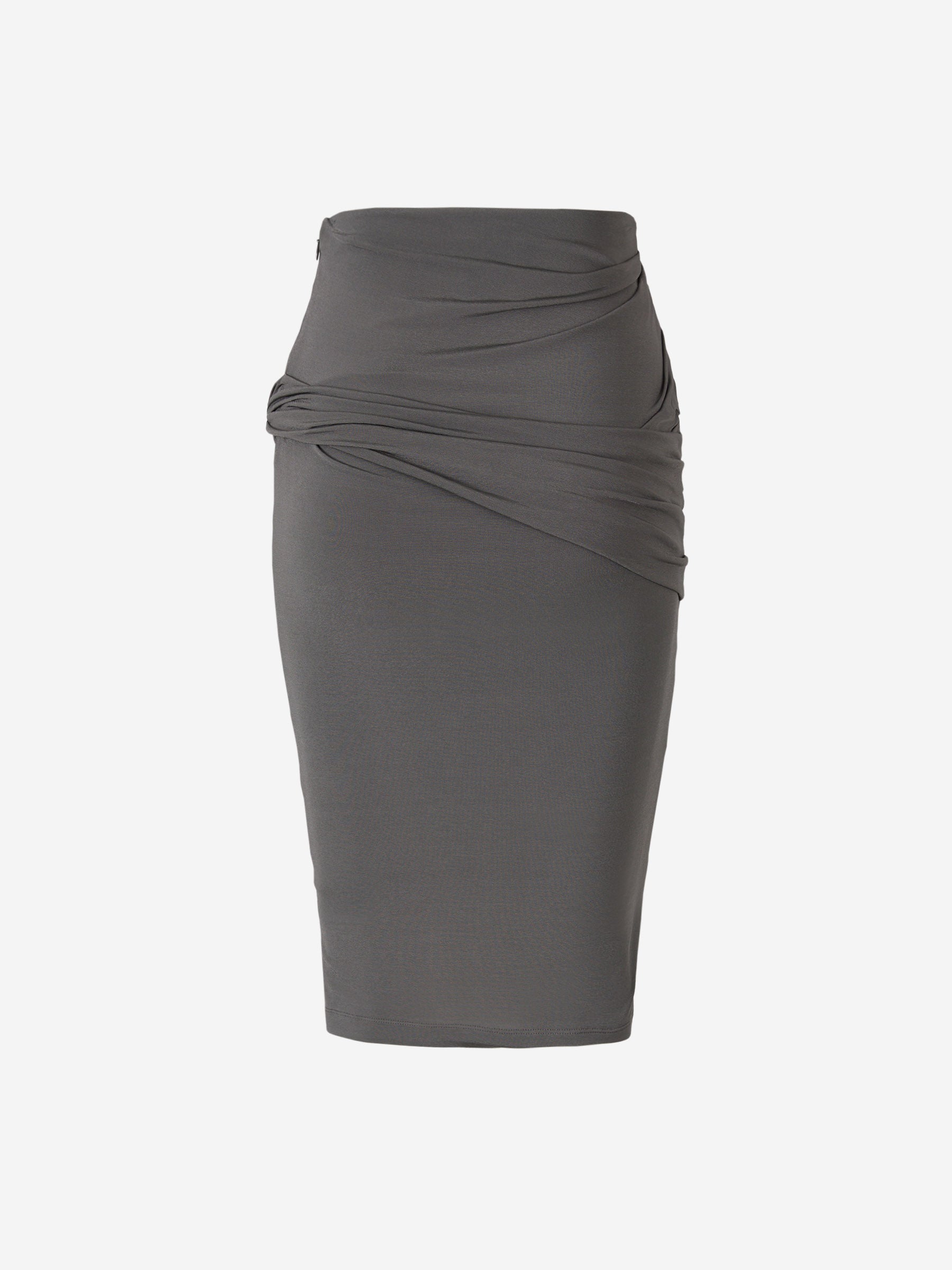 Givenchy Falda Mini Drapeada color Gris Oscuro sku 750-001338 01 - Foto 3