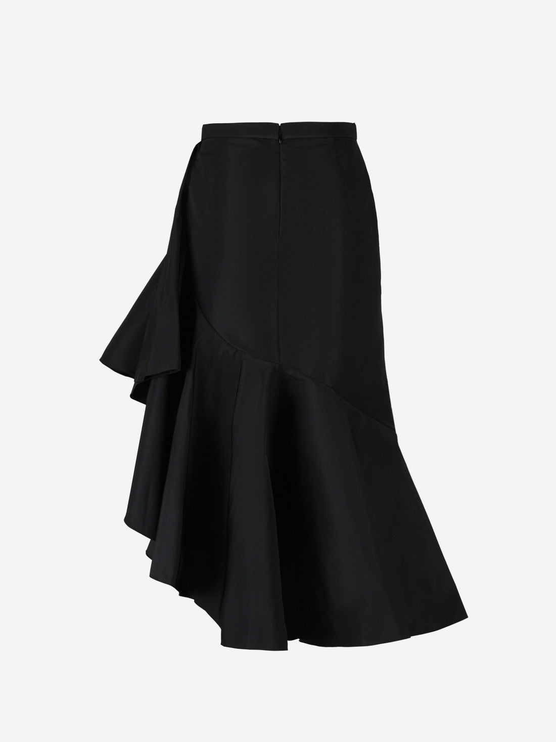 Alexander McQueen Falda Midi Asimétrica color Negro sku 750-001383 01 - Foto 2