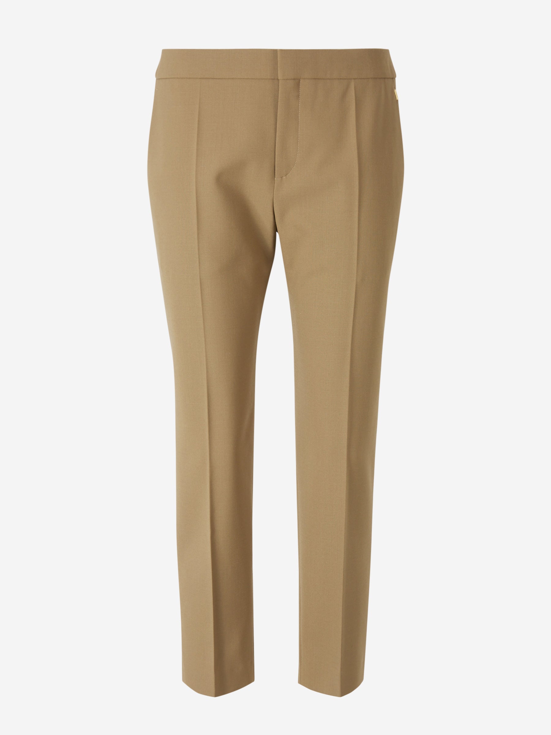 Chloé Pantalones Entallados Lana color Verde Militar sku 761-002620 02 - Foto 1