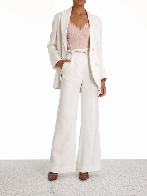 Zimmermann Pantalones Botanica color Beis sku 761-002717 01 - Foto 5