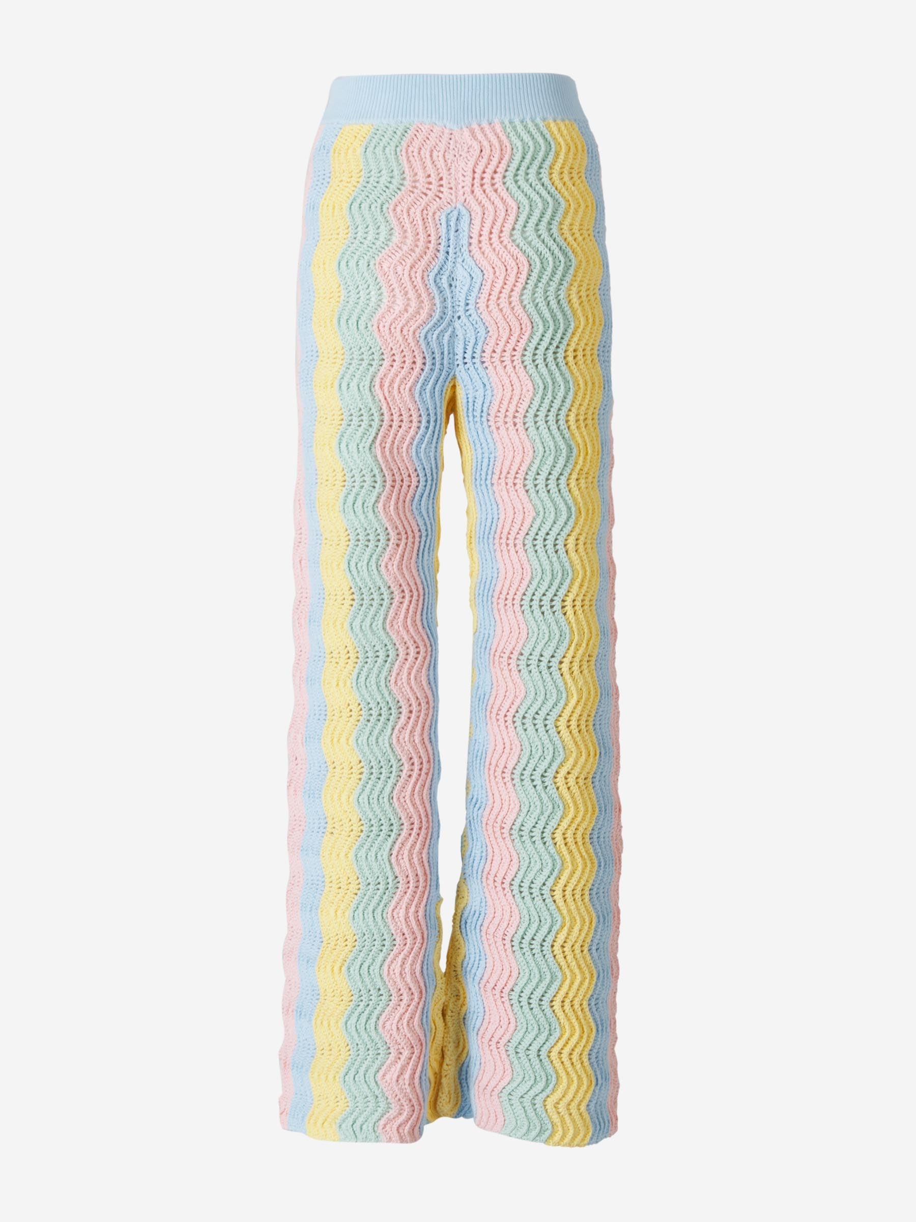 Outlet online Casablanca Mujer Pantalones Ganchillo Arcoíris color Multicolor sku 761-002876 01 - Foto 2