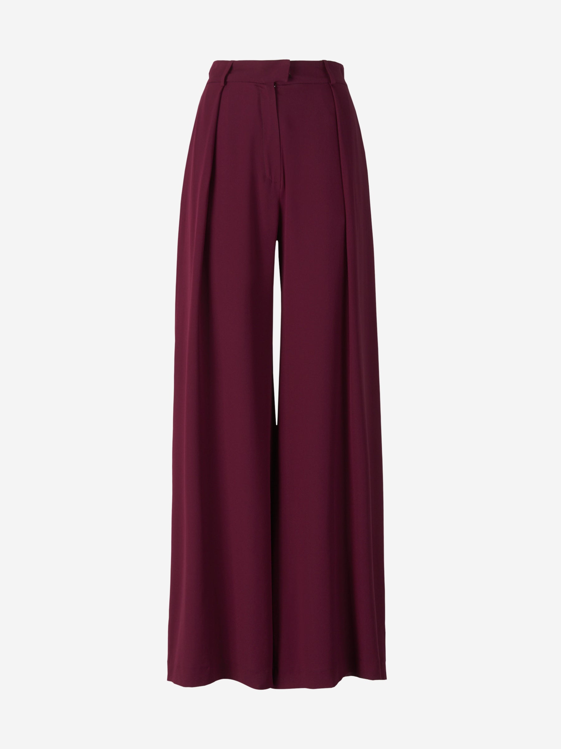 Martin Grant Pantalones Fluidos Seda color Burdeos sku 761-002989 01 - Foto 1