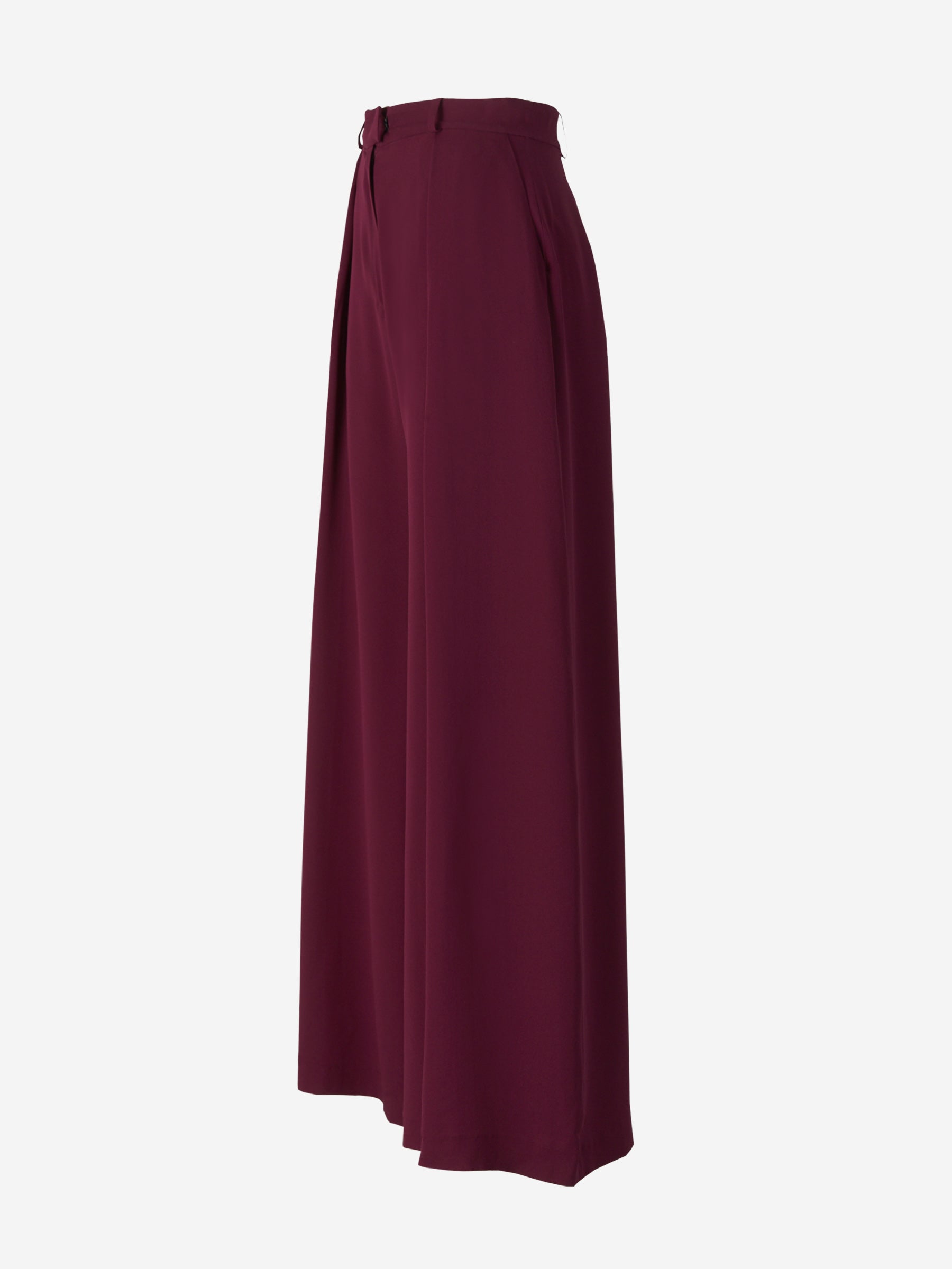 Martin Grant Pantalones Fluidos Seda color Burdeos sku 761-002989 01 - Foto 2