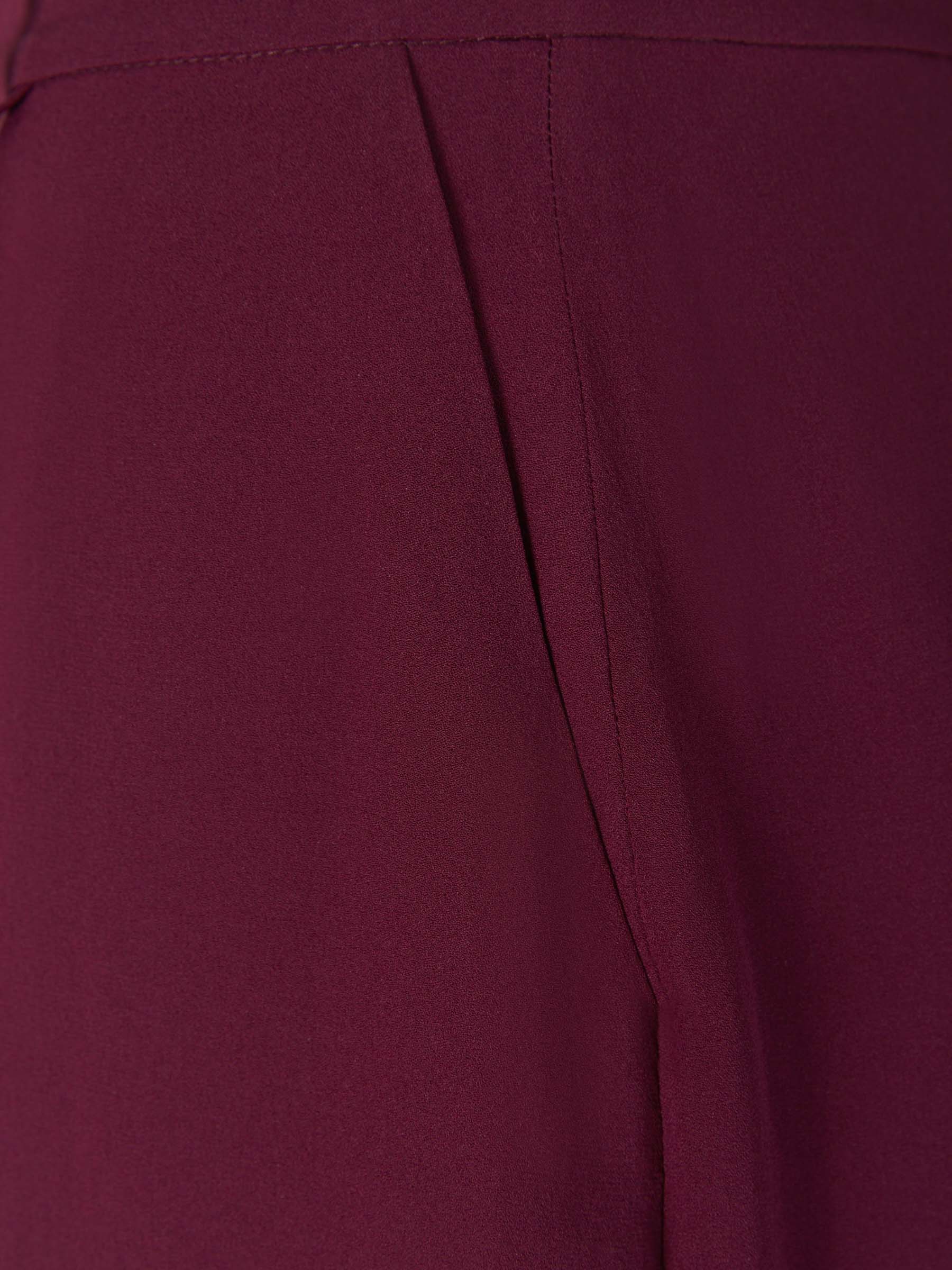 Martin Grant Pantalones Fluidos Seda color Burdeos sku 761-002989 01 - Foto 4