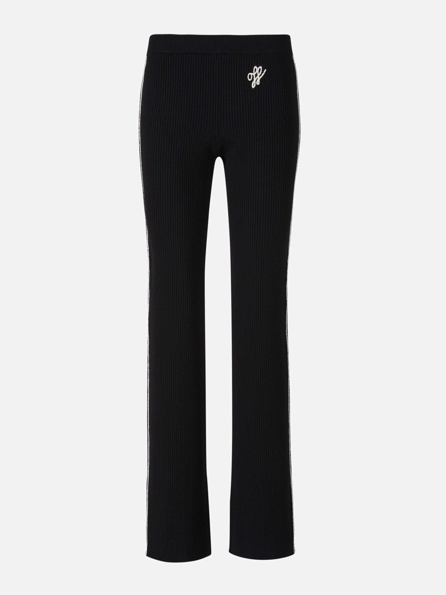 Outlet online Off-White Mujer Pantalones Punto Lana color Negro sku 761-002992 01 - Foto 1