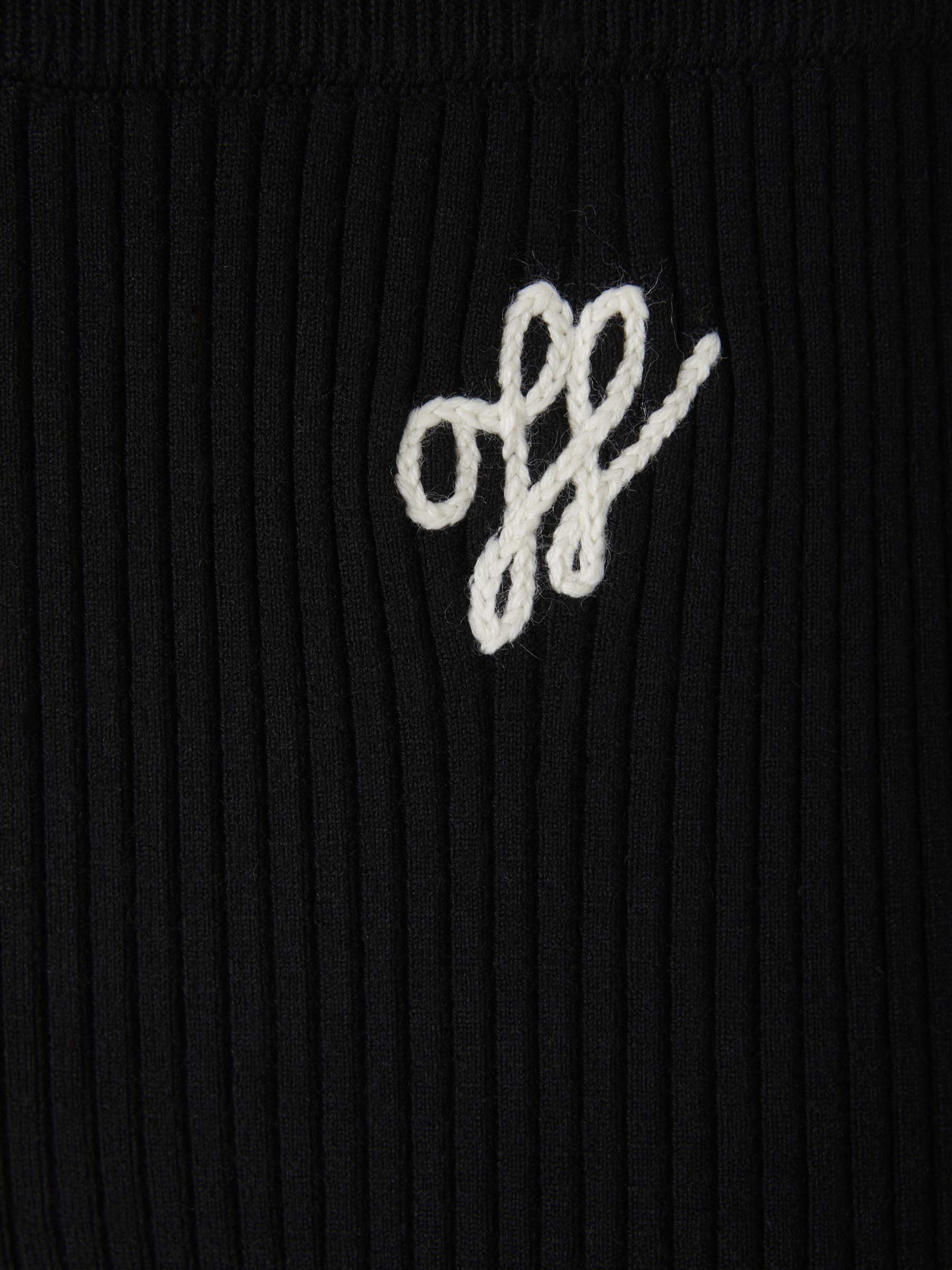 Outlet online Off-White Mujer Pantalones Punto Lana color Negro sku 761-002992 01 - Foto 4