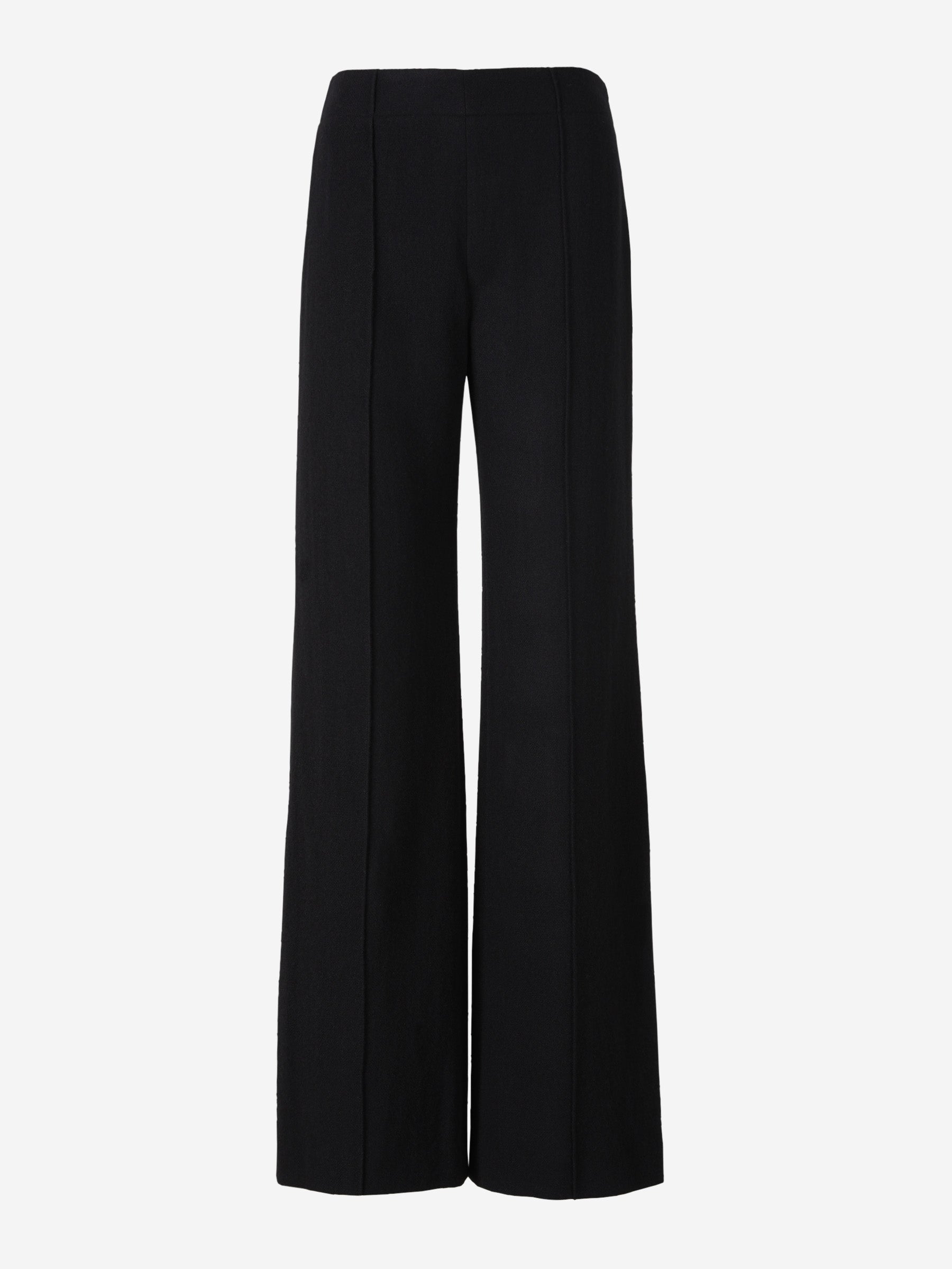 Outlet online Chloé Mujer Pantalones Anchos Gasa color Negro sku 761-003010 01 - Foto 1