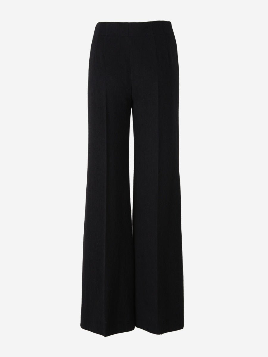 Outlet online Chloé Mujer Pantalones Anchos Gasa color Negro sku 761-003010 01 - Foto 2