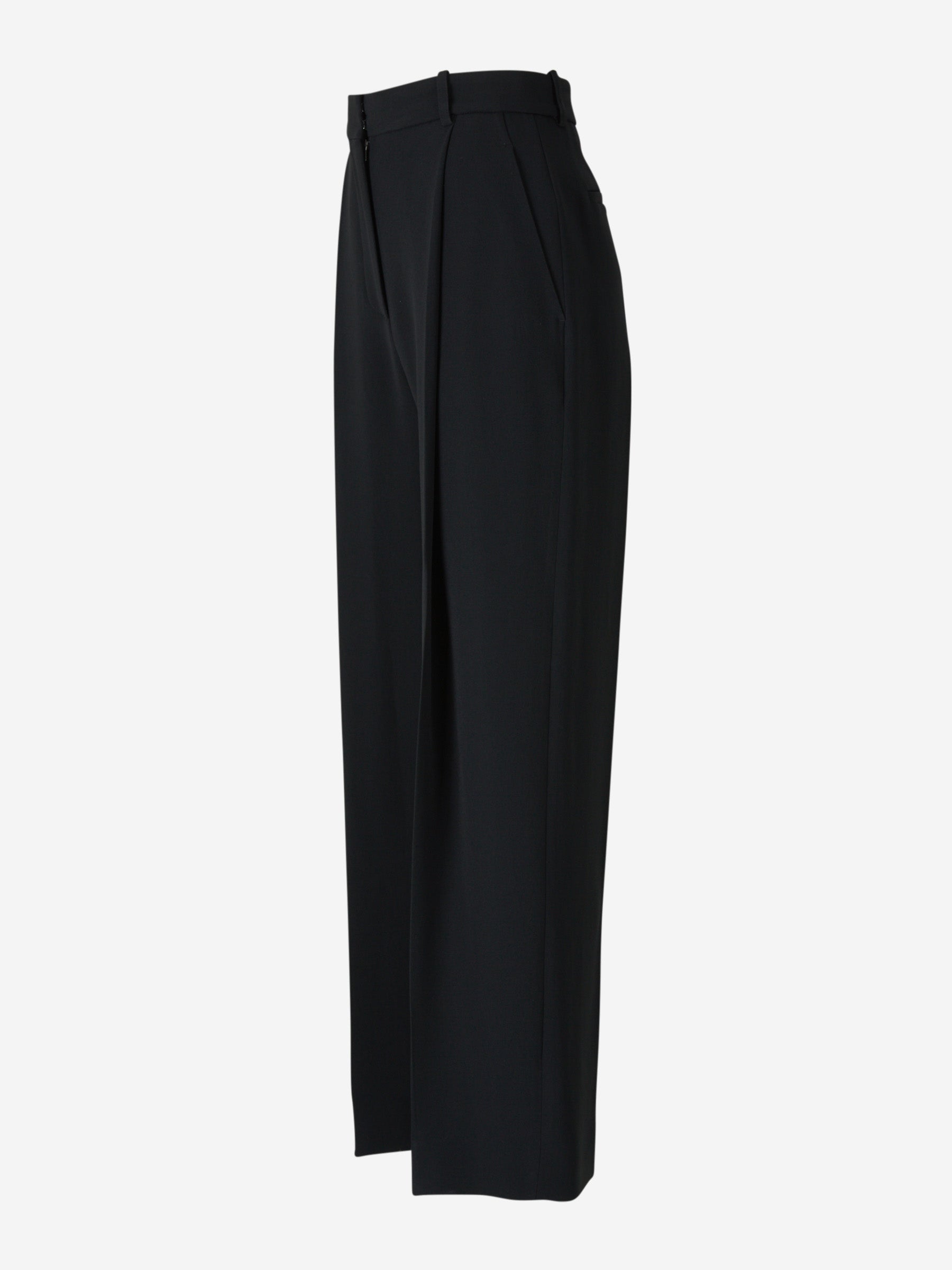 Outlet online Victoria Beckham Mujer Pantalones Plisados Fluidos color Negro sku 761-003106 01 - Foto 2
