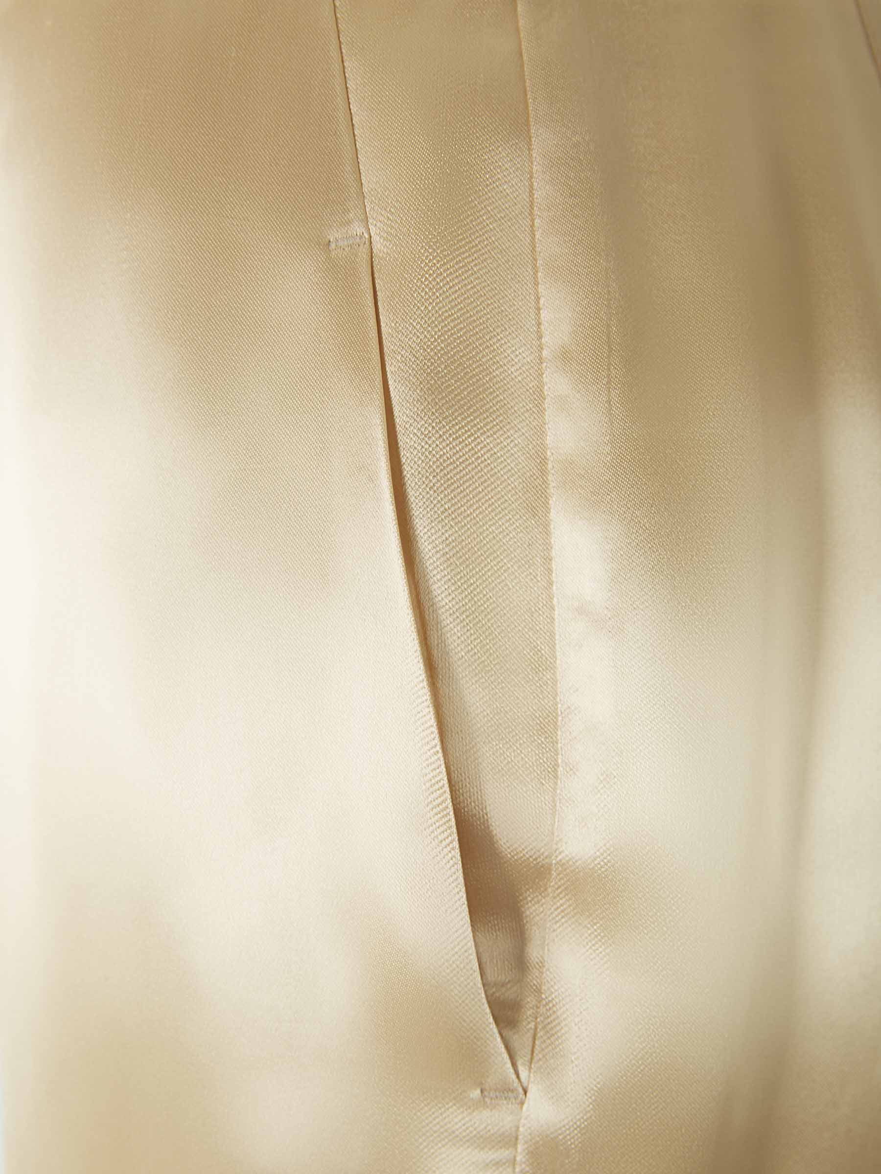 Outlet online Victoria Beckham Mujer Pantalones Vestir Satén color Dorado sku 761-003107 01 - Foto 4