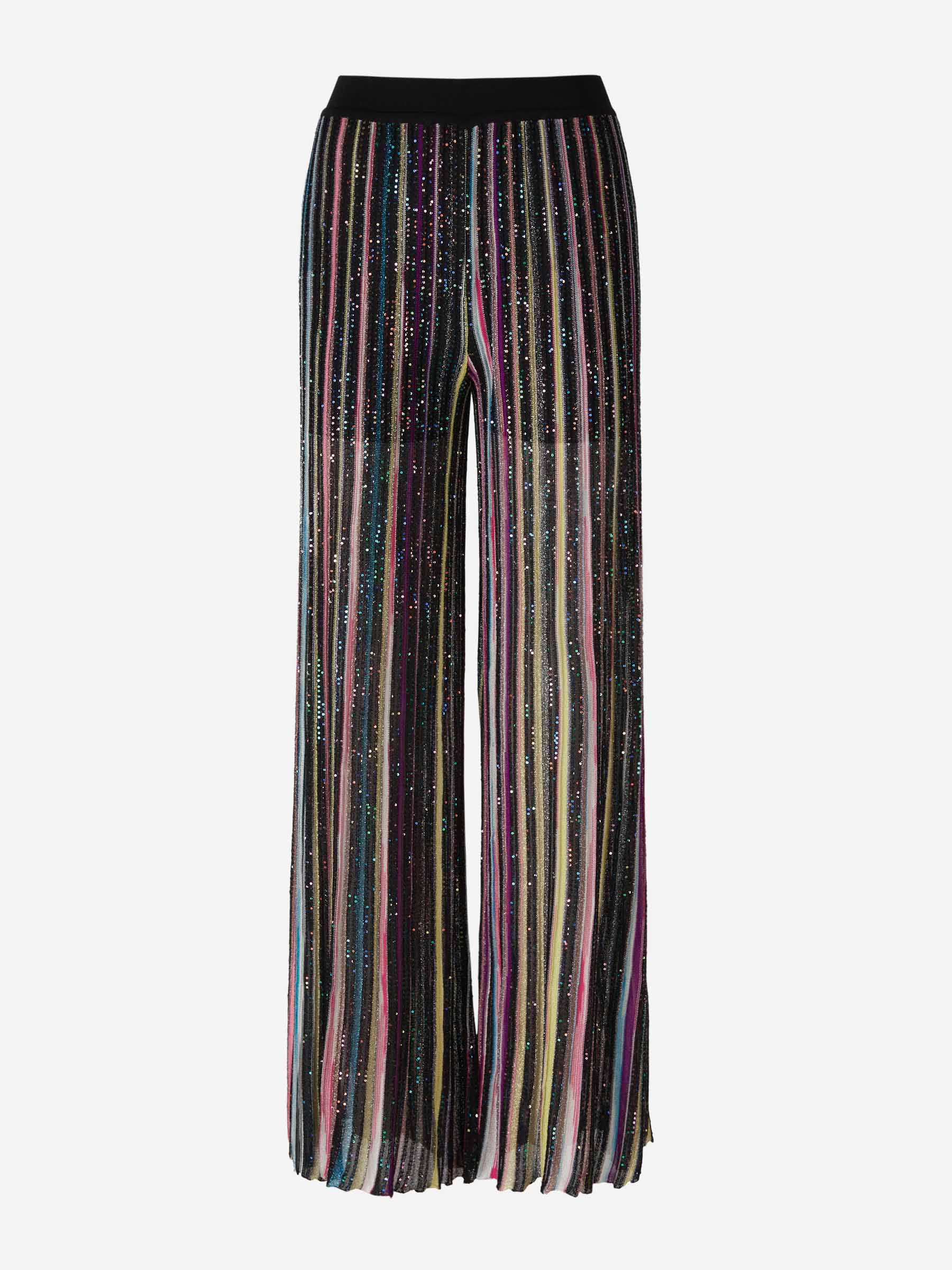 Missoni Pantalones Rayas Lentejuelas color Multicolor sku 761-003151 01 - Foto 1