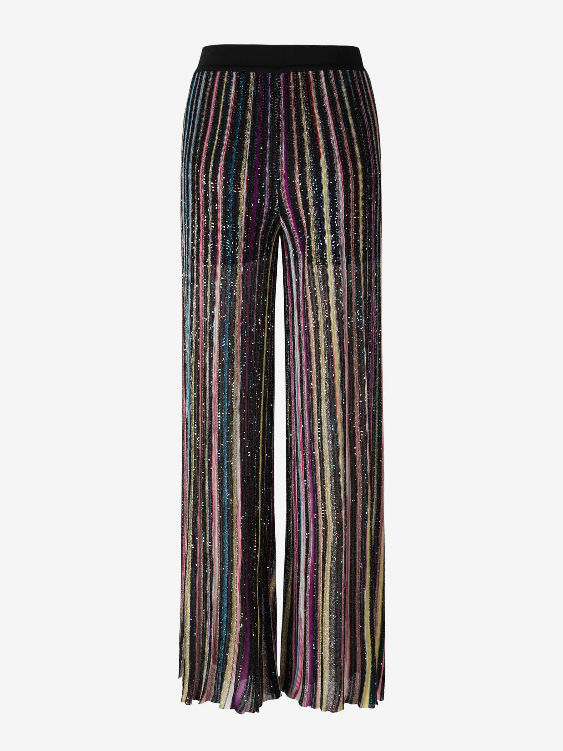 Missoni Pantalones Rayas Lentejuelas color Multicolor sku 761-003151 01 - Foto 3