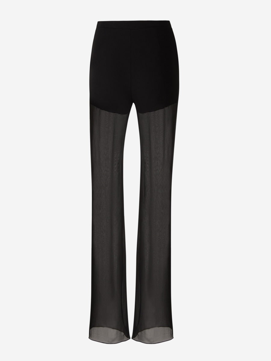 Nensi Dojaka Pantalones Seda Semitransparente color Negro sku 761-003199 01 - Foto 3