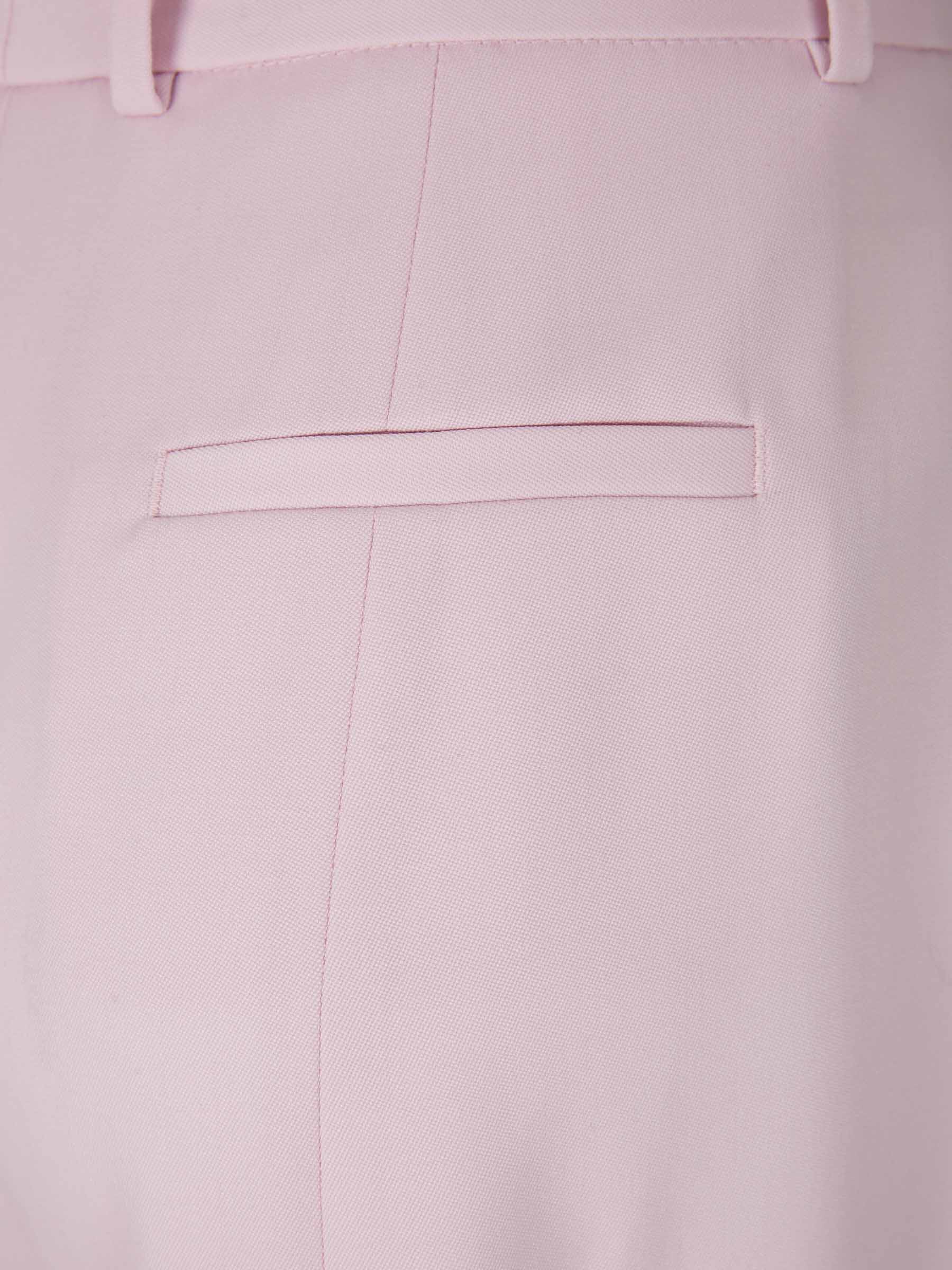 Outlet online Alexander McQueen Mujer Pantalones Vestir Lana color Rosa Envejecido sku 761-003208 01 - Foto 4