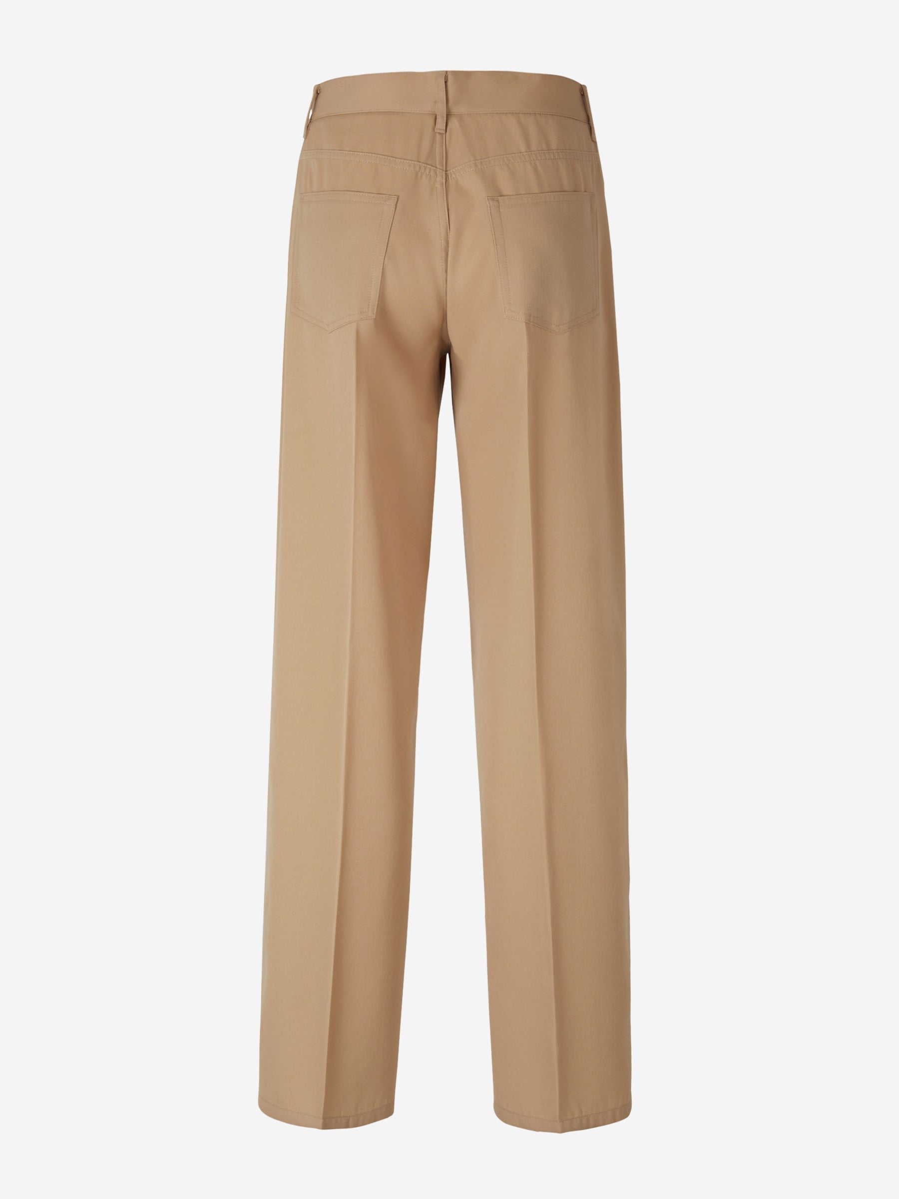 Outlet online Jil Sander Mujer Pantalones Anchos Lana color Beis sku 761-003210 01 - Foto 2