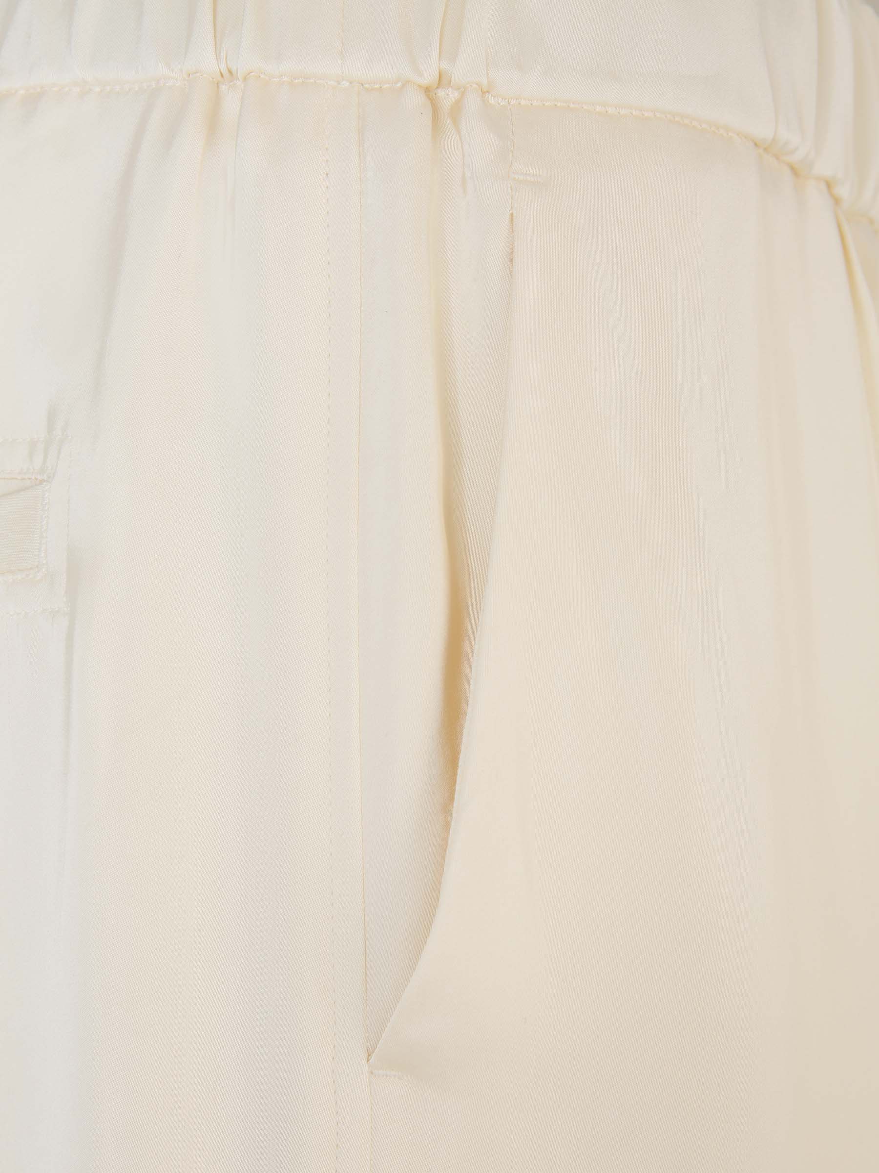 Outlet online Jil Sander Mujer Pantalones Rectos Viscosa color Beis sku 761-003242 01 - Foto 4