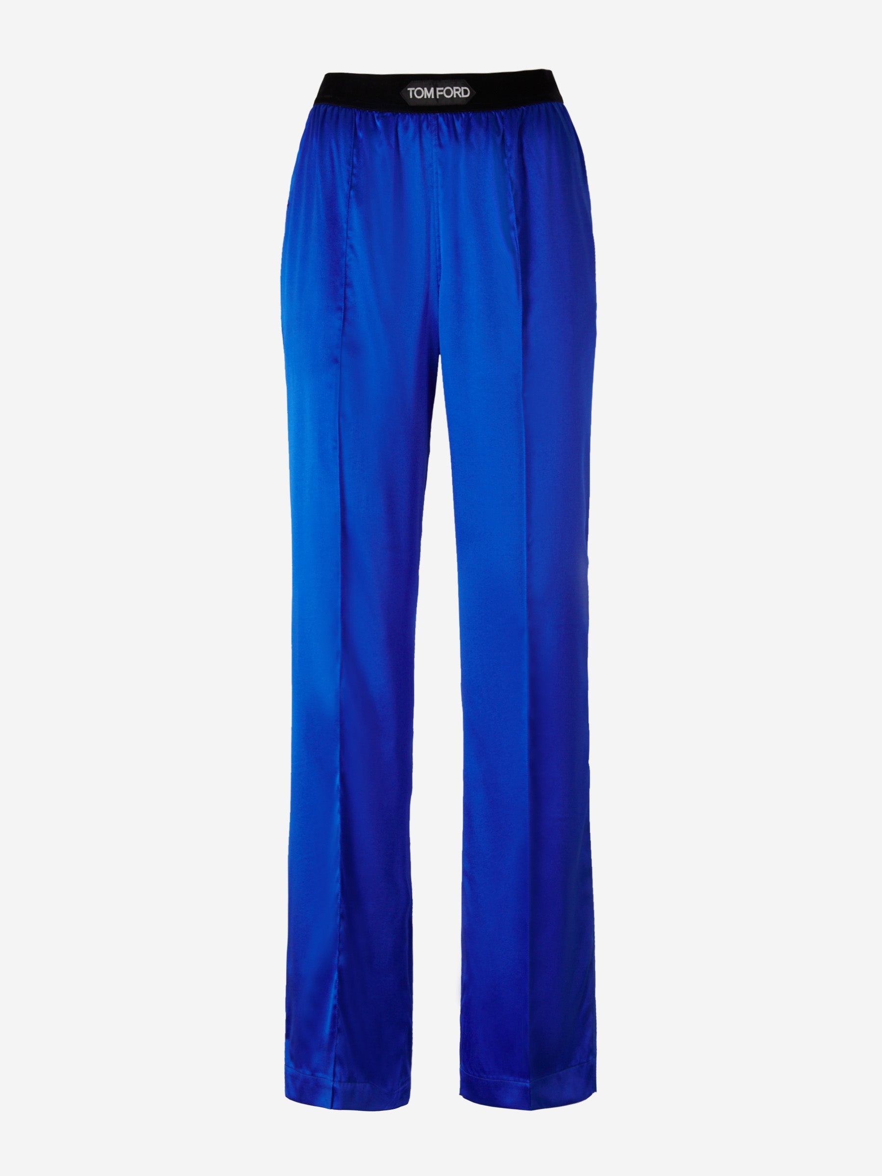Outlet online Tom Ford Mujer Pantalones Satén Seda color Azul Cobalto sku 761-003303 01 - Foto 1