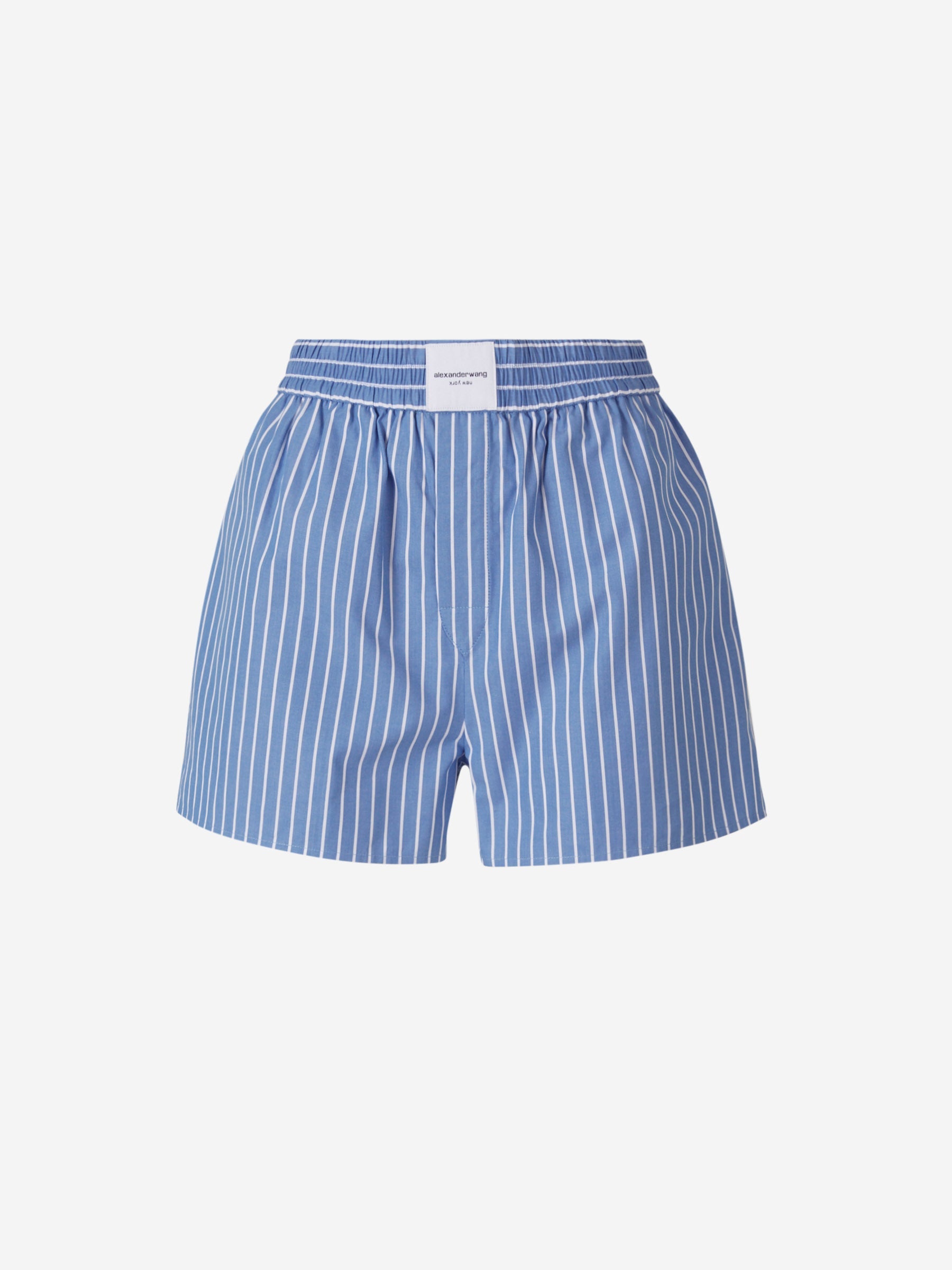 Outlet online Alexander Wang Mujer Shorts Boxer Motivo Rayas color Azul Cielo sku 762-000425 01 - Foto 1