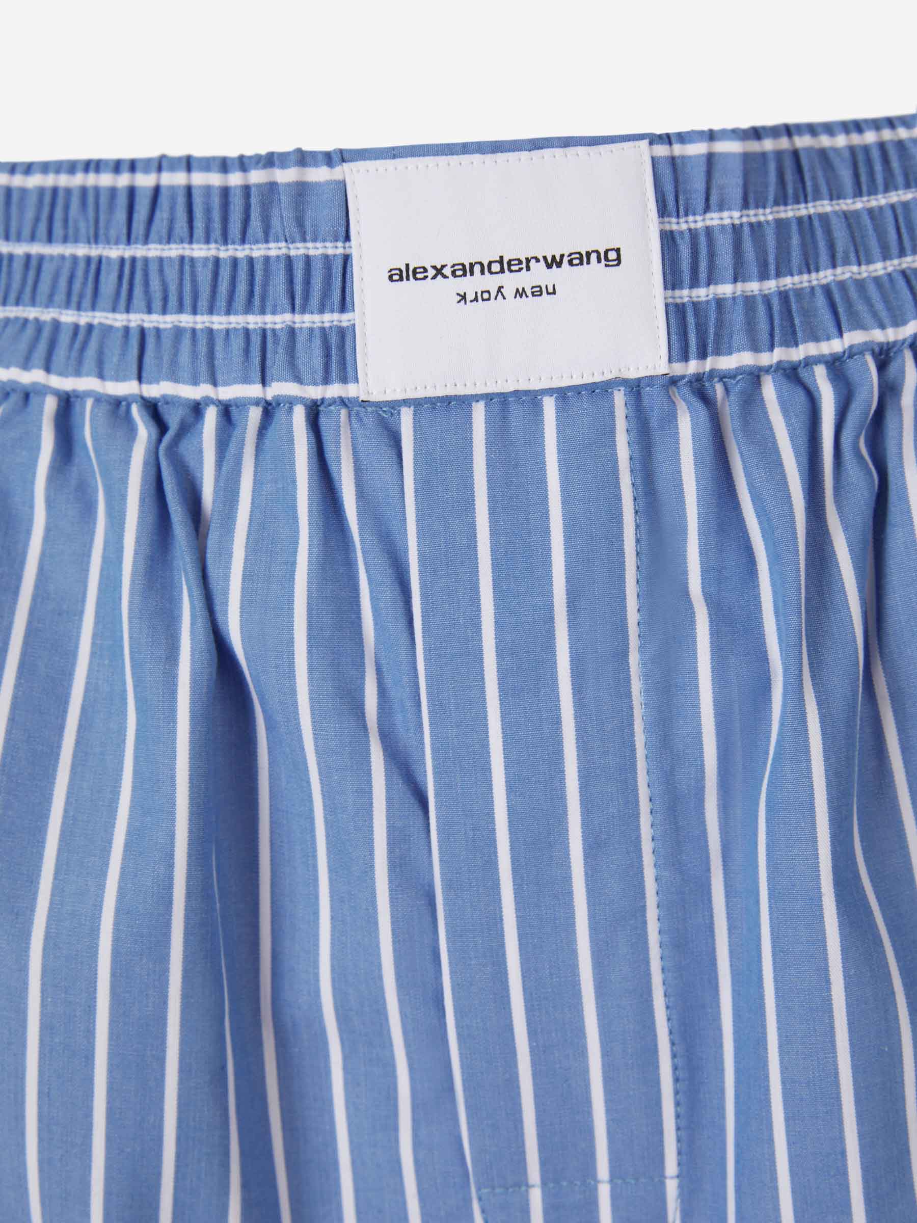Outlet online Alexander Wang Mujer Shorts Boxer Motivo Rayas color Azul Cielo sku 762-000425 01 - Foto 4