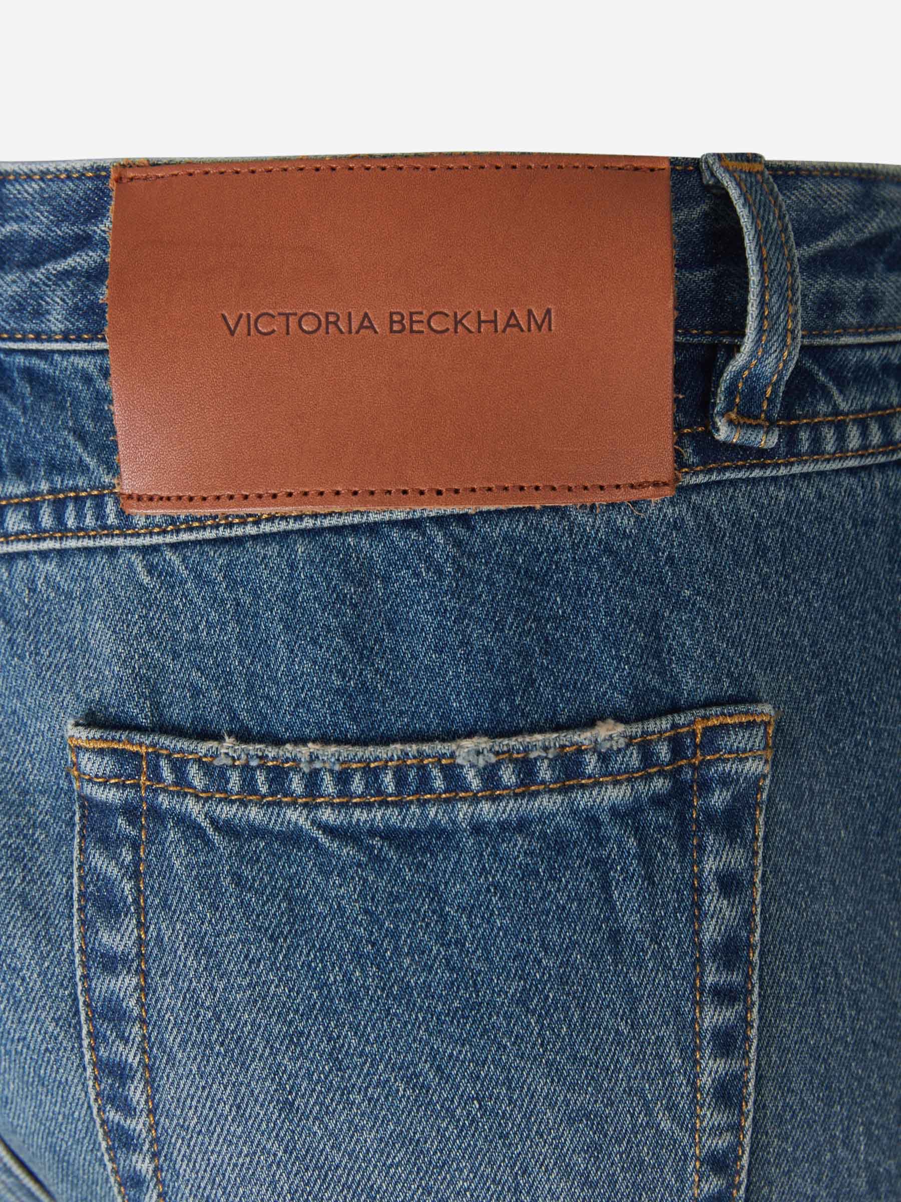 Victoria Beckham Jeans Anita Algodón color Azul Denim sku 763-001296 01 - Foto 4