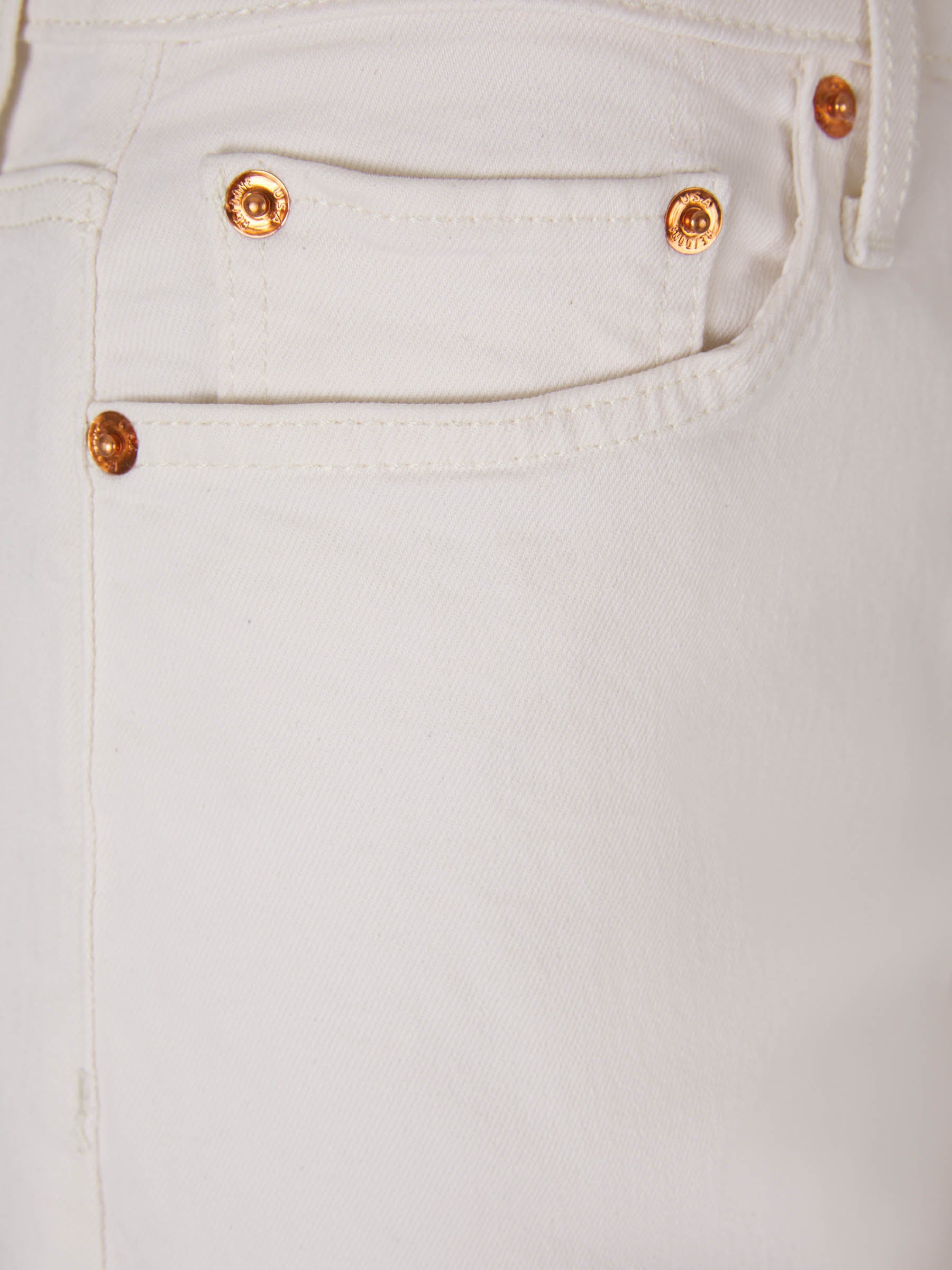 Re/Done Jeans Sarga Algodón color Blanco sku 763-001427 01 - Foto 3