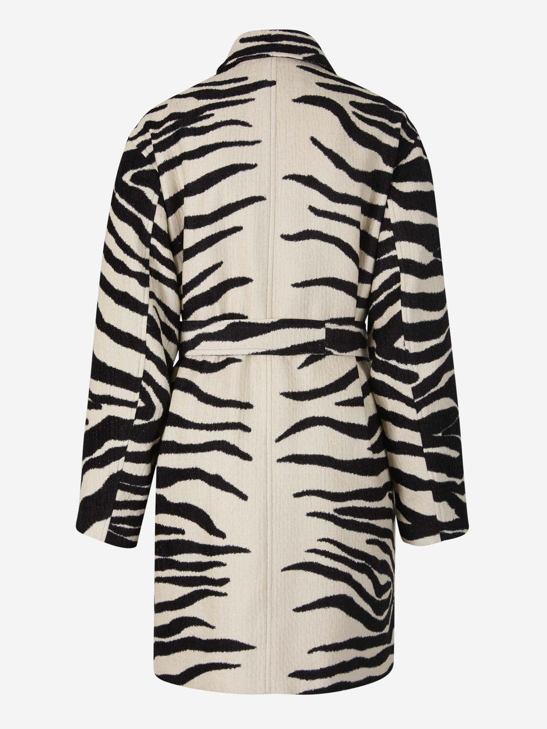 Dries Van Noten Abrigo Motivo Animal Cinturón color Crema sku 771-001334 01 - Foto 2