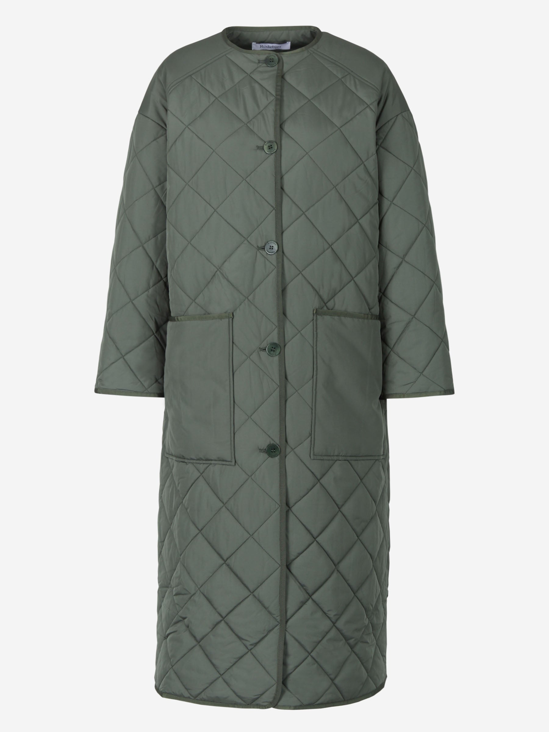 Rodebjer Abrigo Largo Acolchado color Verde Militar sku 771-001342 02 - Foto 5