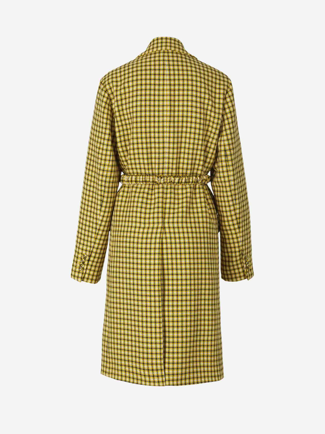 Plan C Abrigo Cuadros Tartán color Amarillo sku 771-001382 01 - Foto 2