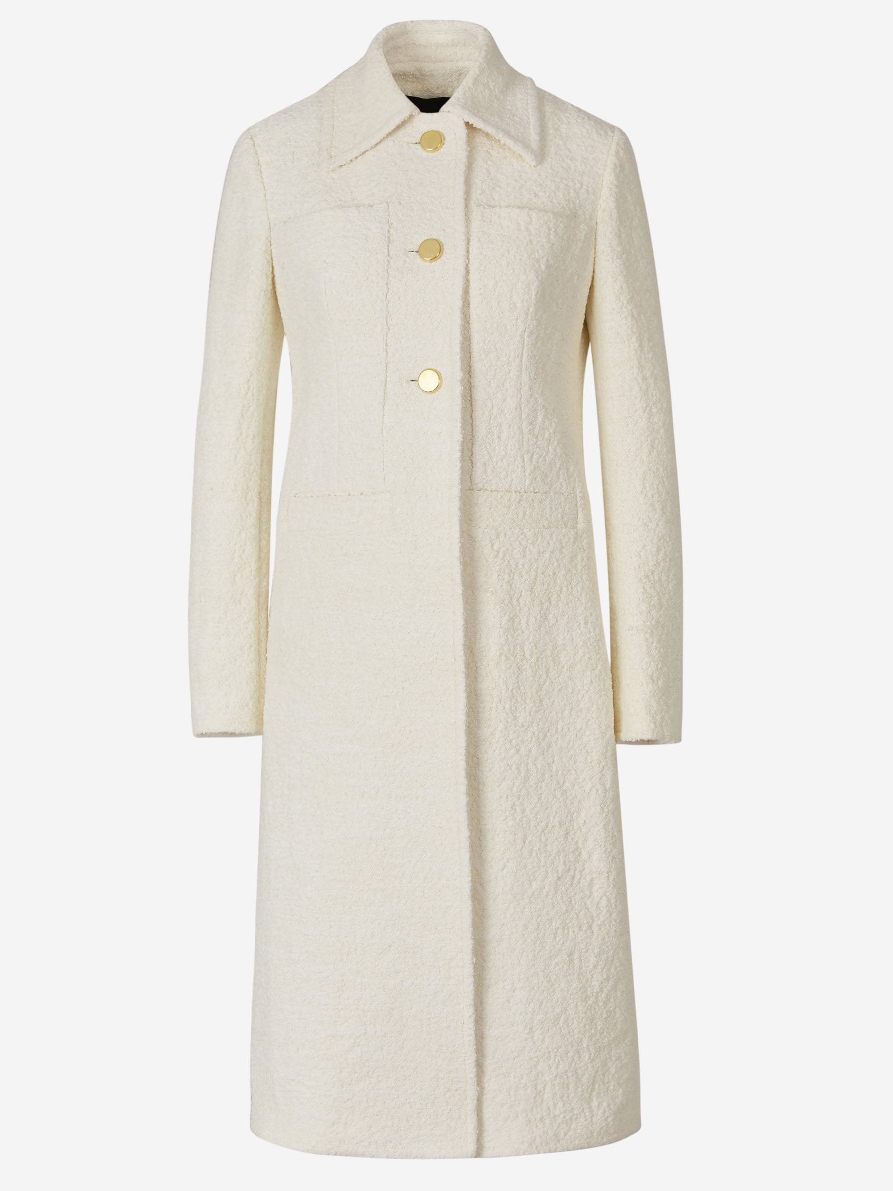 Proenza Schouler Abrigo Tweed Botones color Marfil sku 771-001411 01 - Foto 1