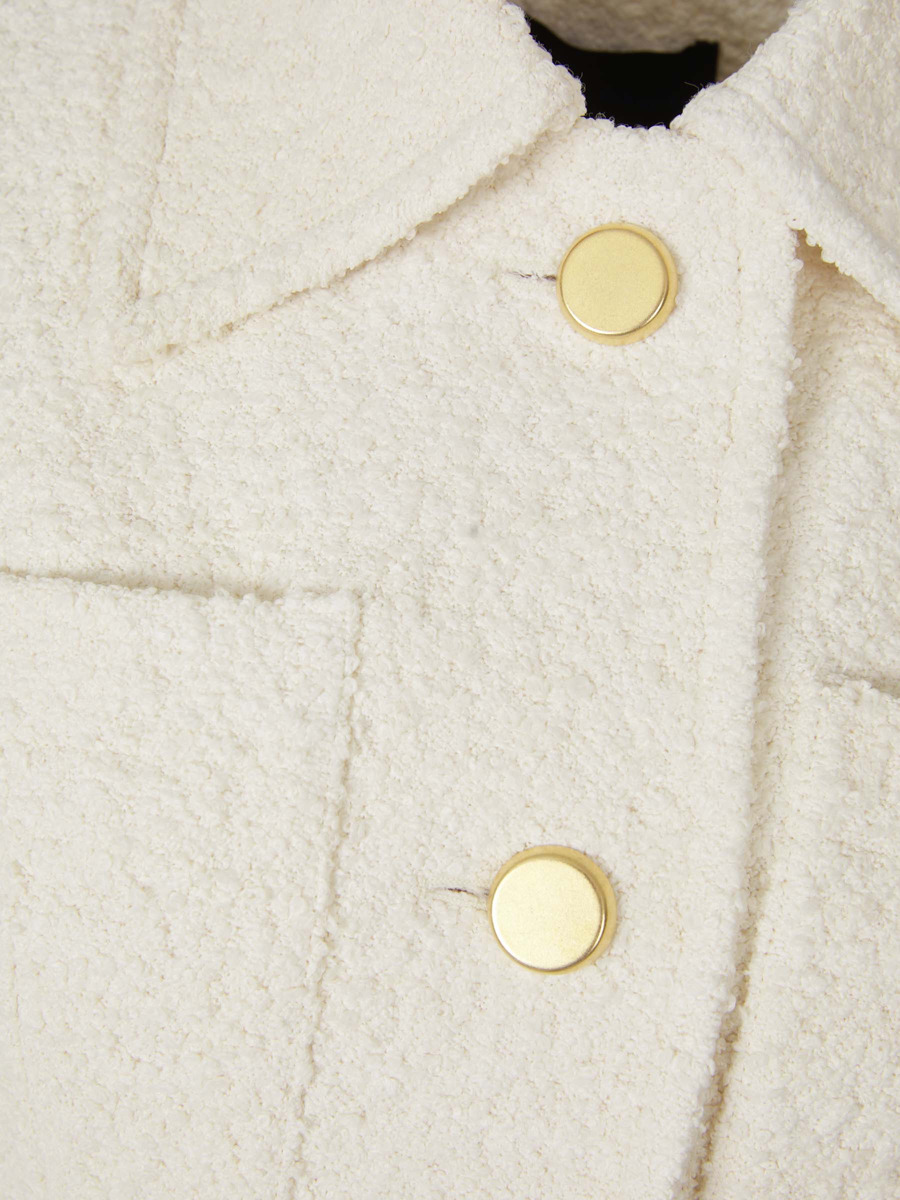 Proenza Schouler Abrigo Tweed Botones color Marfil sku 771-001411 01 - Foto 3