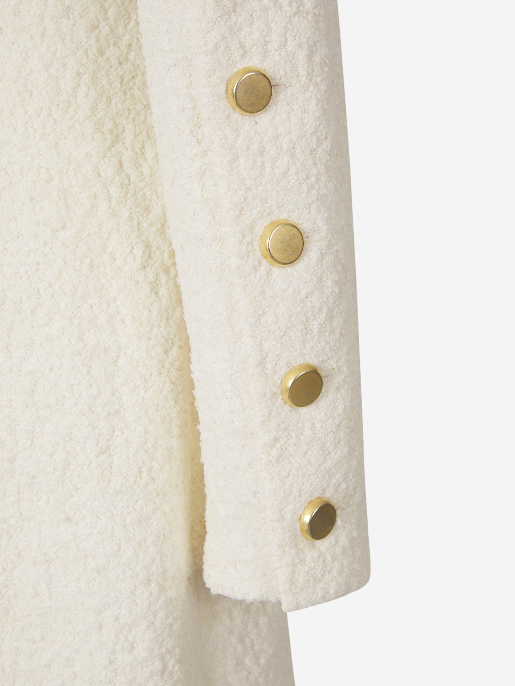 Proenza Schouler Abrigo Tweed Botones color Marfil sku 771-001411 01 - Foto 5