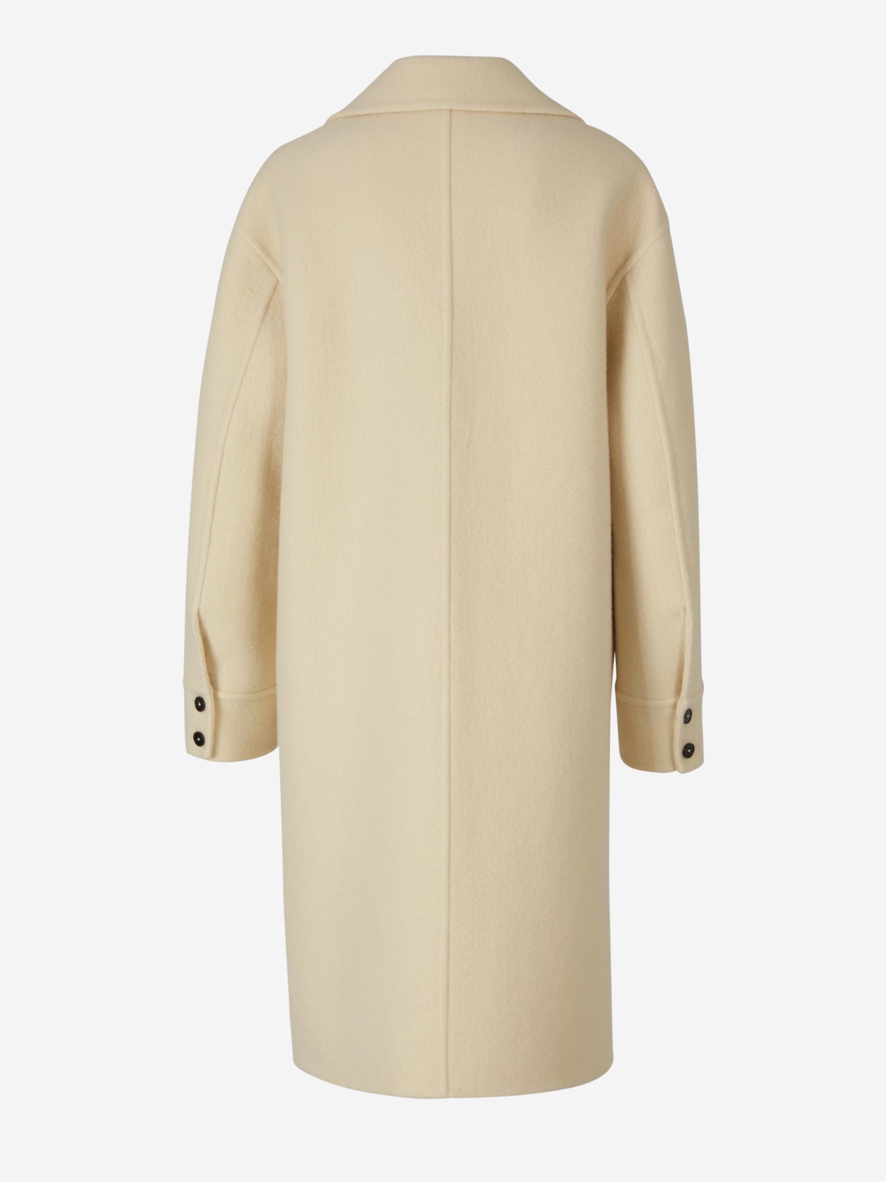 Jil Sander Abrigo Lana Asimétrico color Crema sku 771-001422 01 - Foto 3